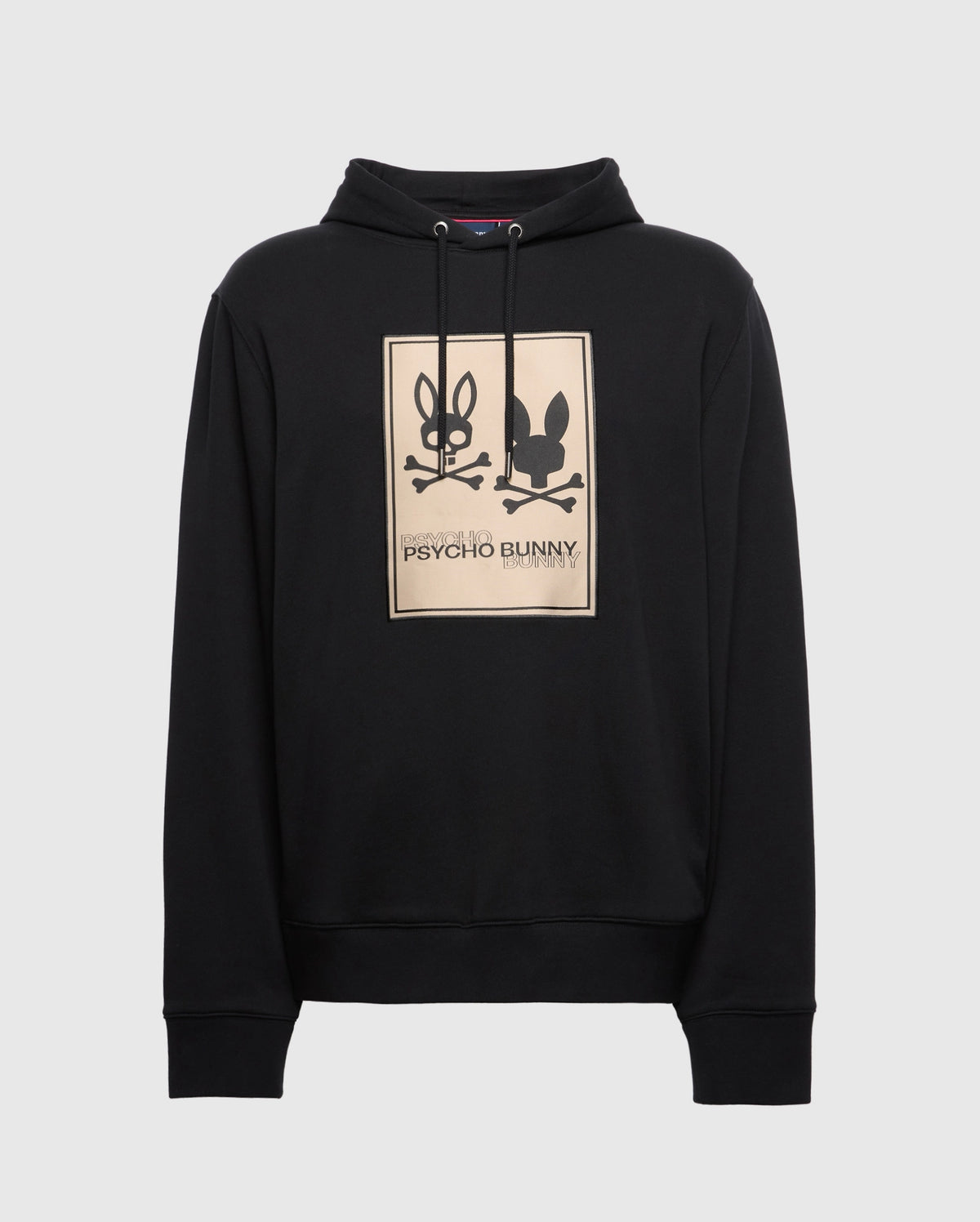 Mens monroe twill patch fleece hoodie