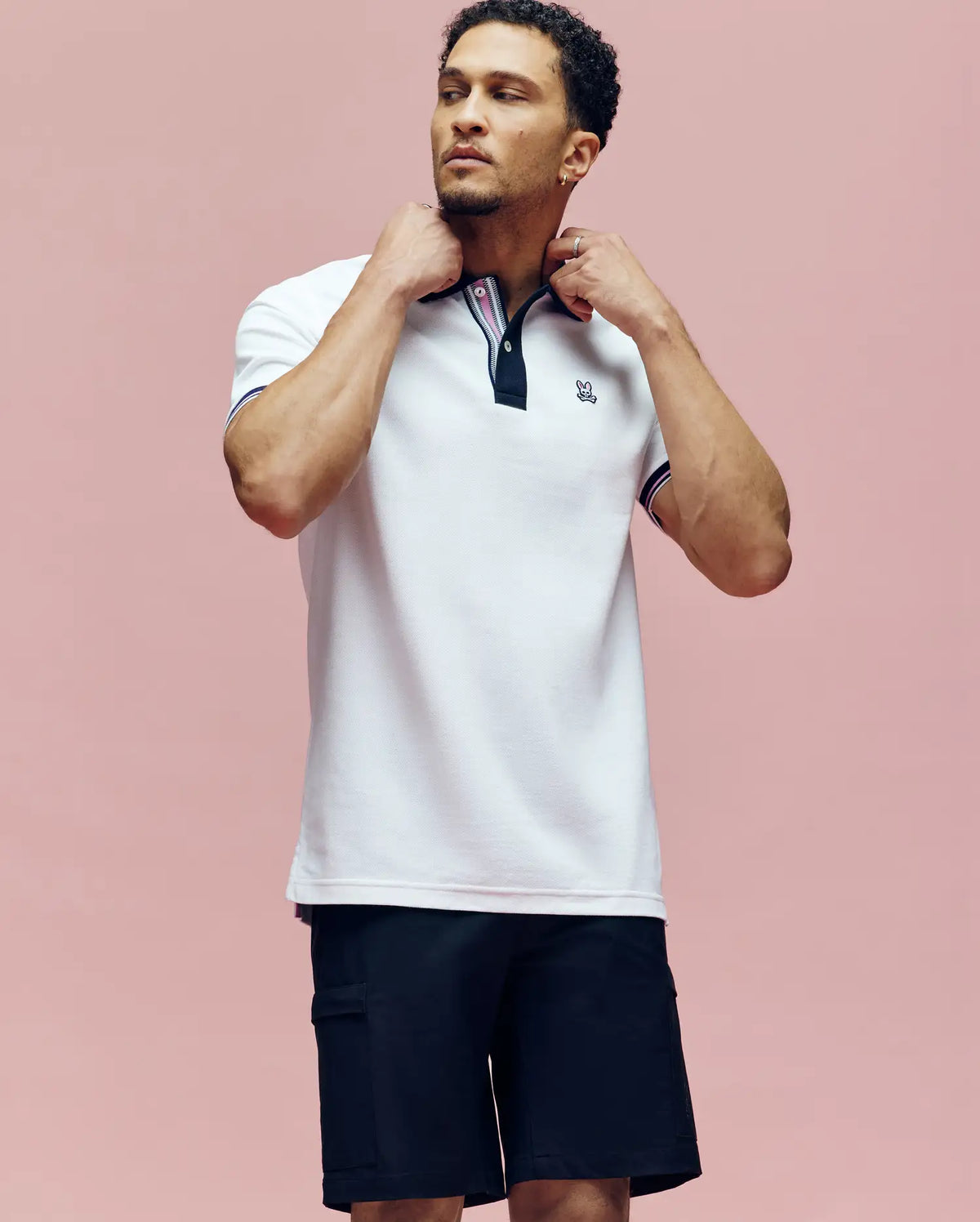 Mens archive classic bunny pique polo