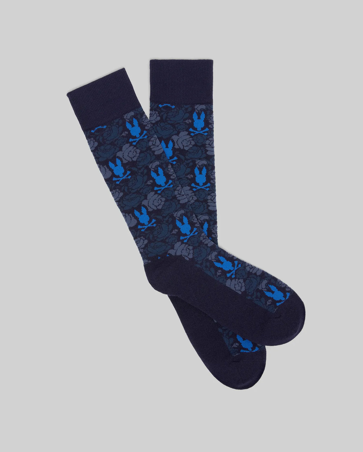 Mens floral bunny dress sock
