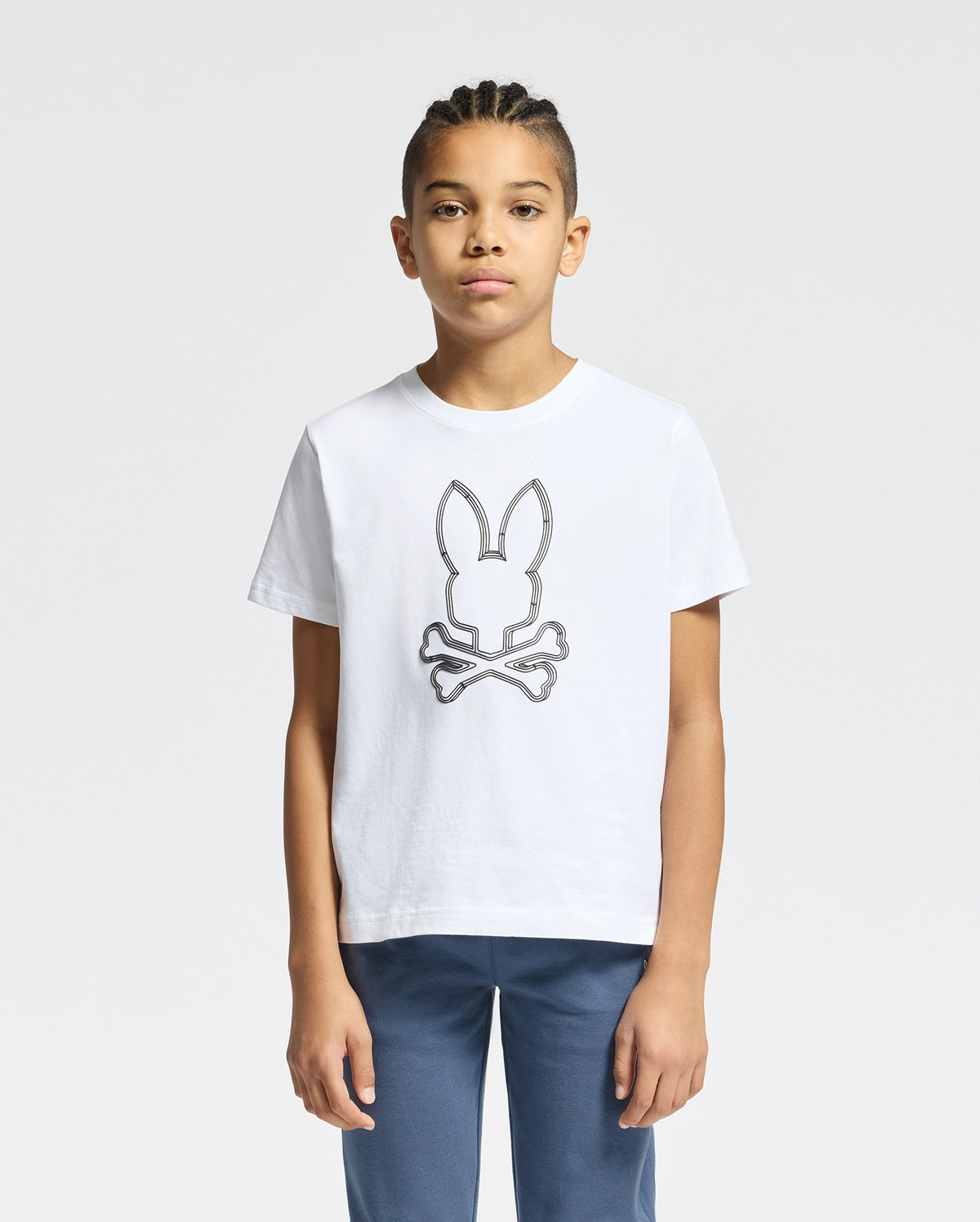 Kids monarc front bunny graphic tee