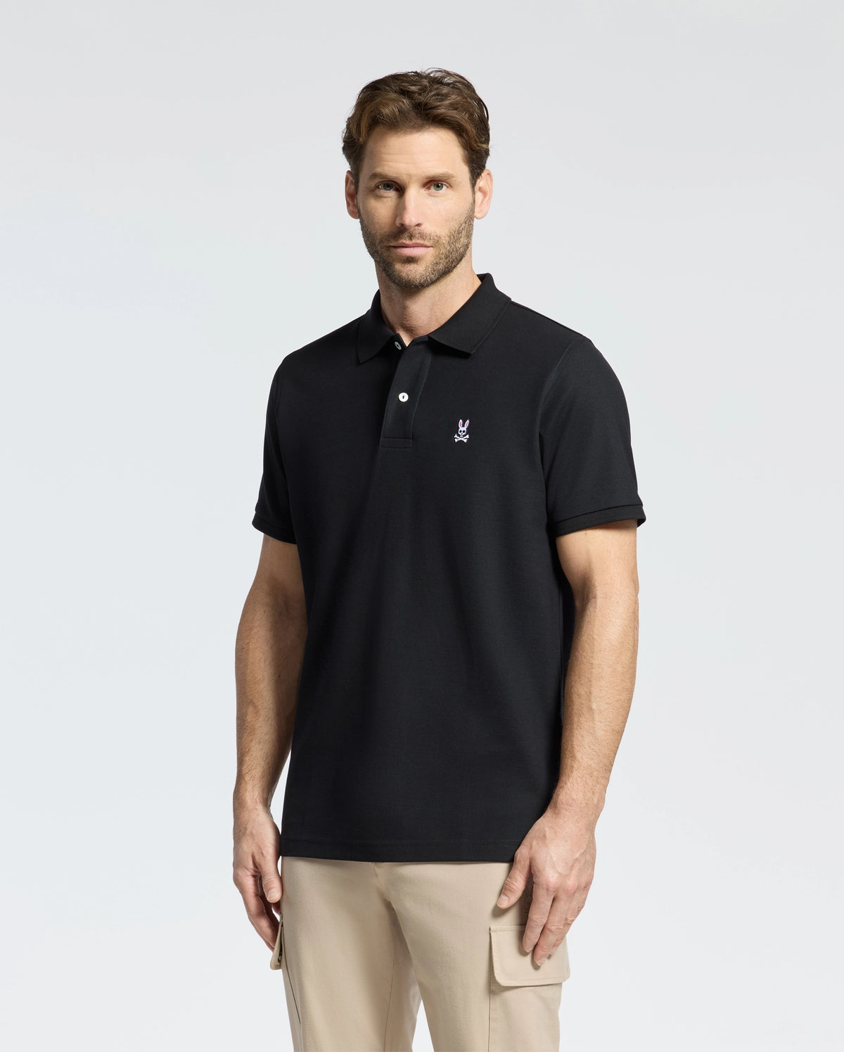Mens classic pique polo shirt