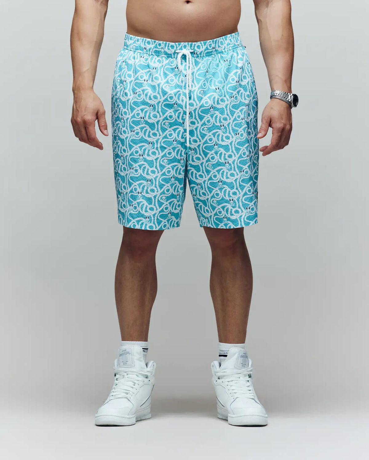 Mens big and tall cyrus all over print swim trunk