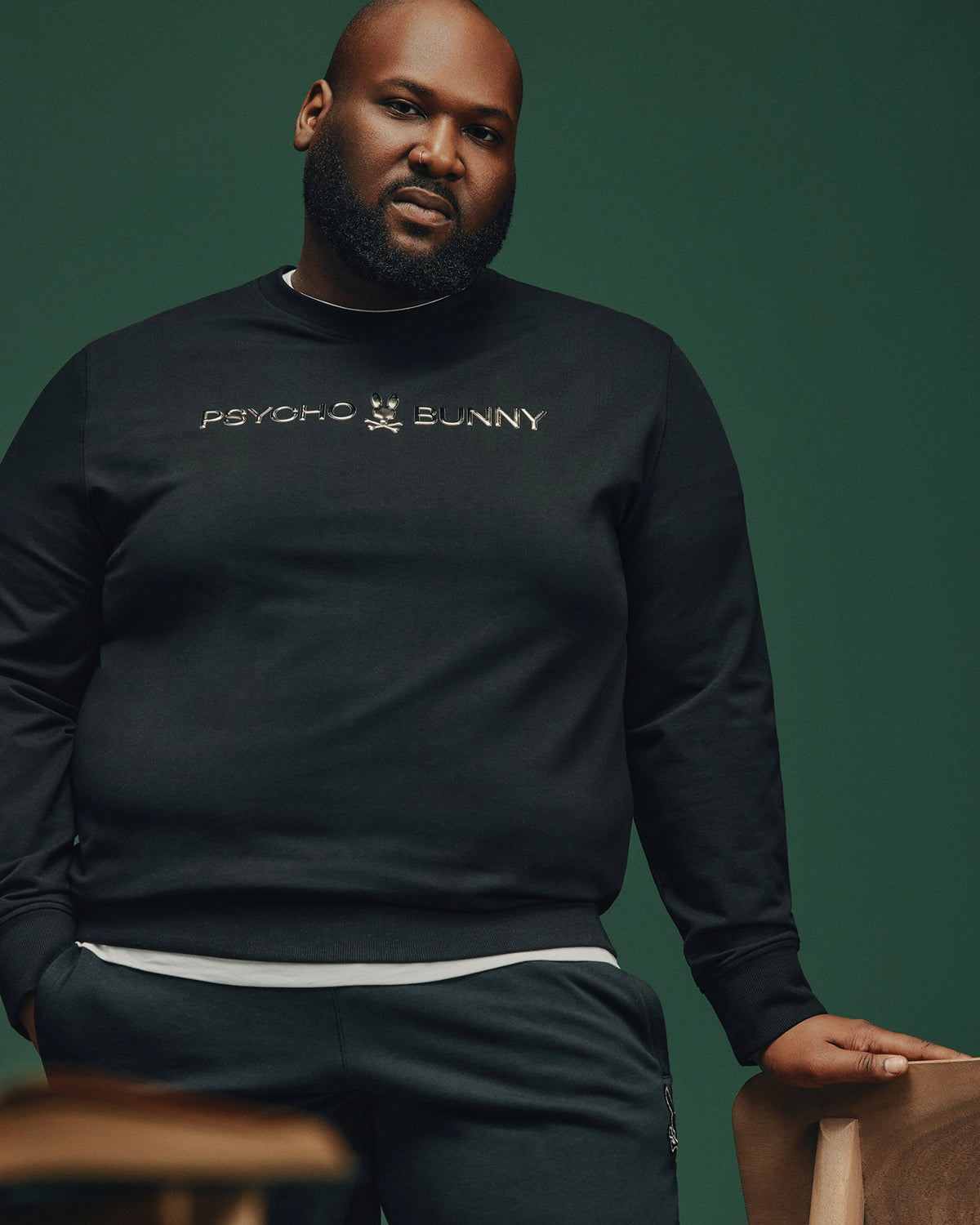 Big and tall lavata french terry sweatshirt