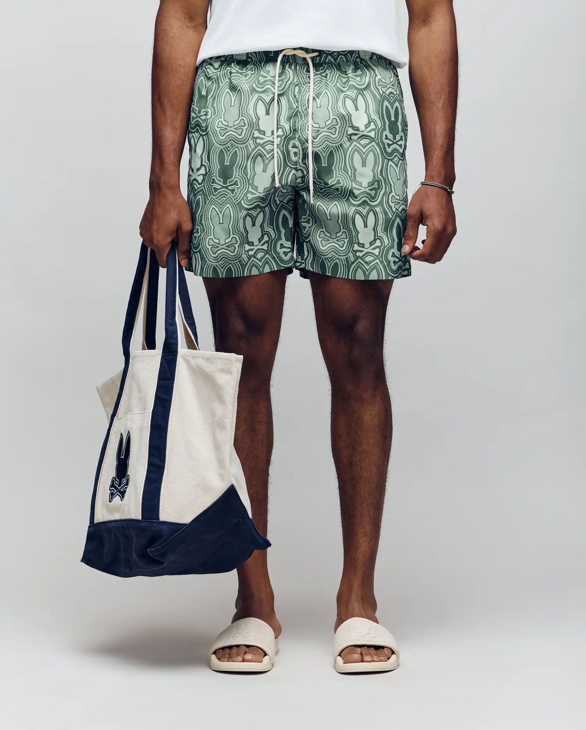 Mens chuck all over print lightweight swim trunk