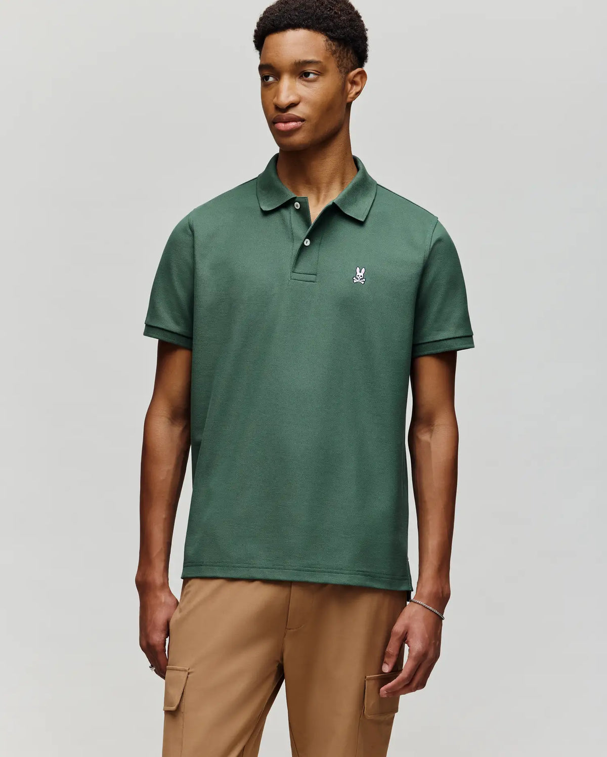 Mens classic pique polo shirt