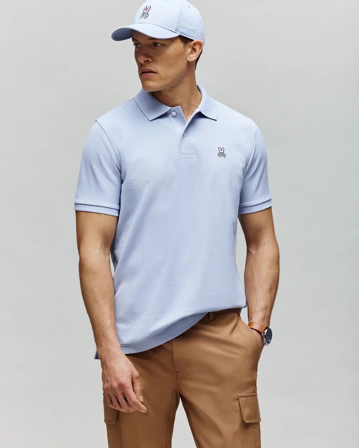 Mens classic pique polo shirt