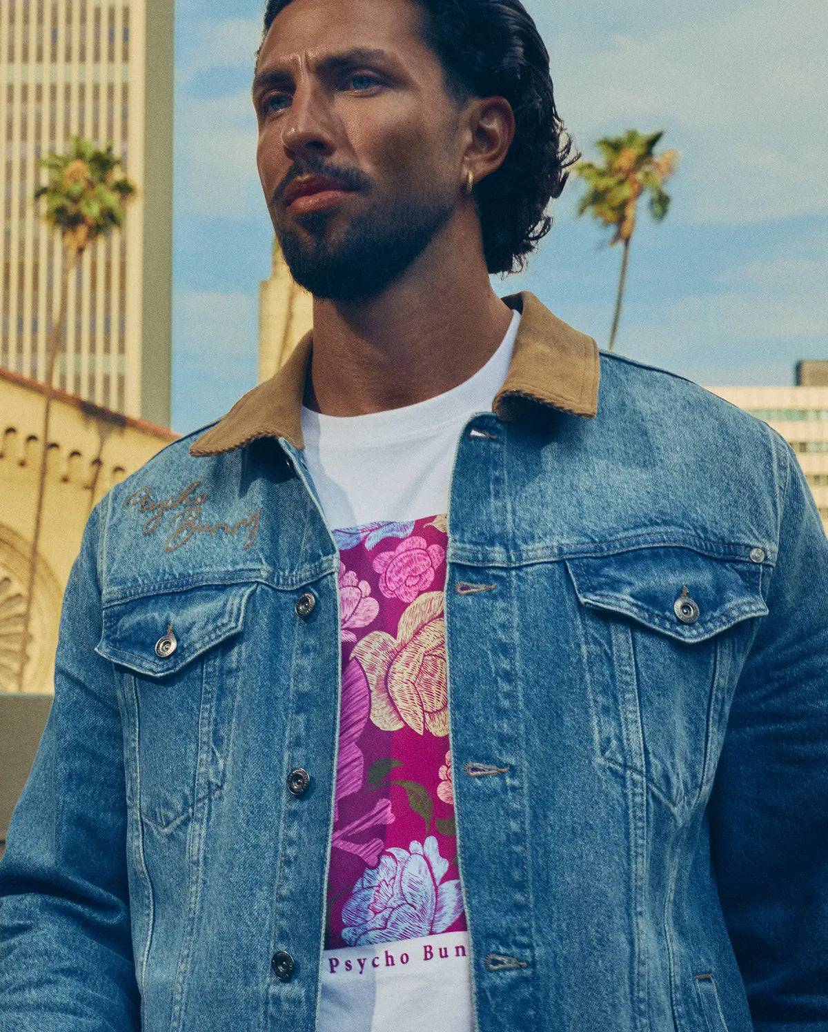 Mens wade denim trucker jacket