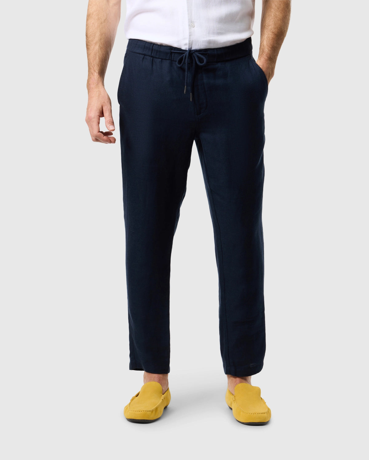 Mens fate linen drawstring pant