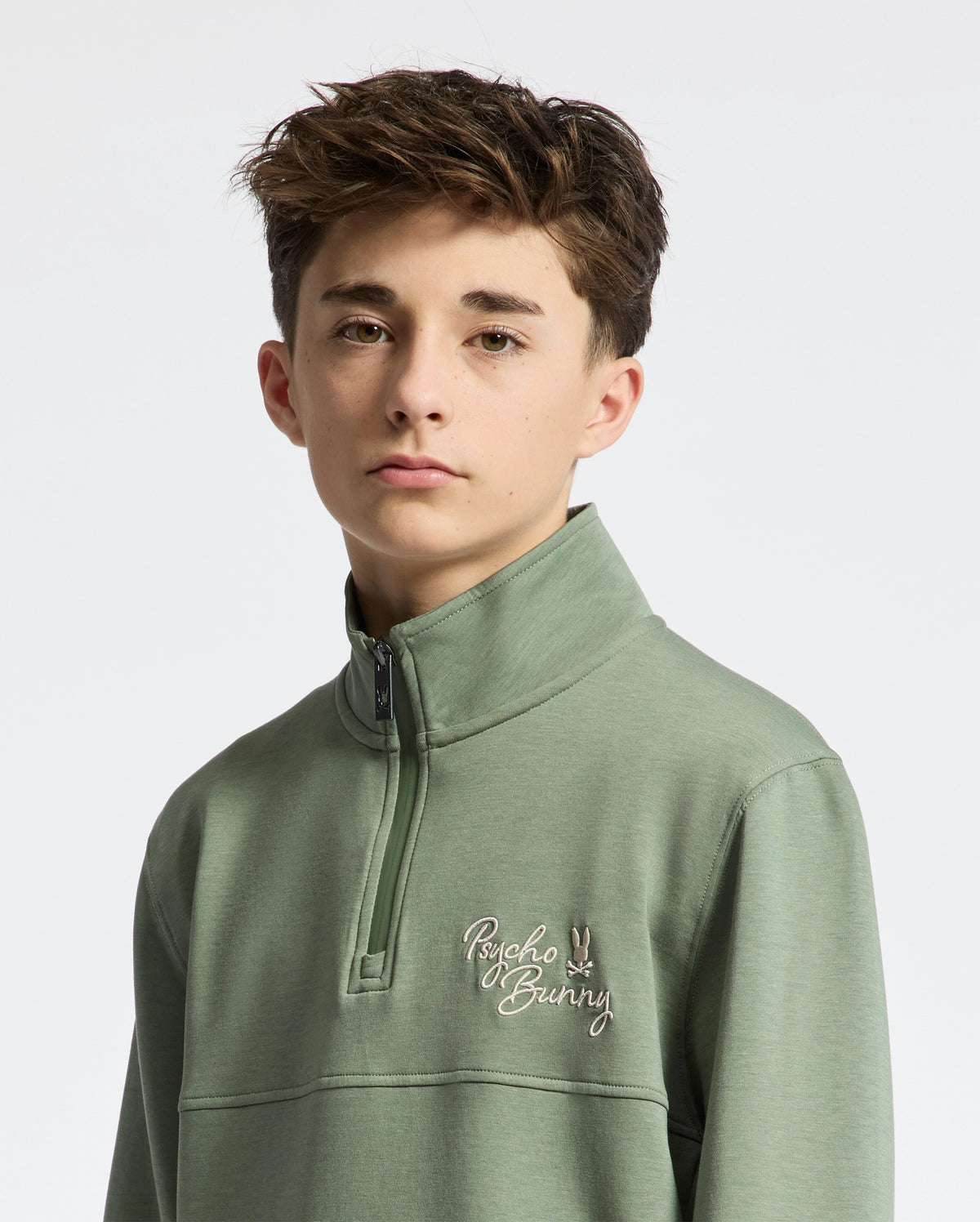 Kids desert 1/4 mock zip