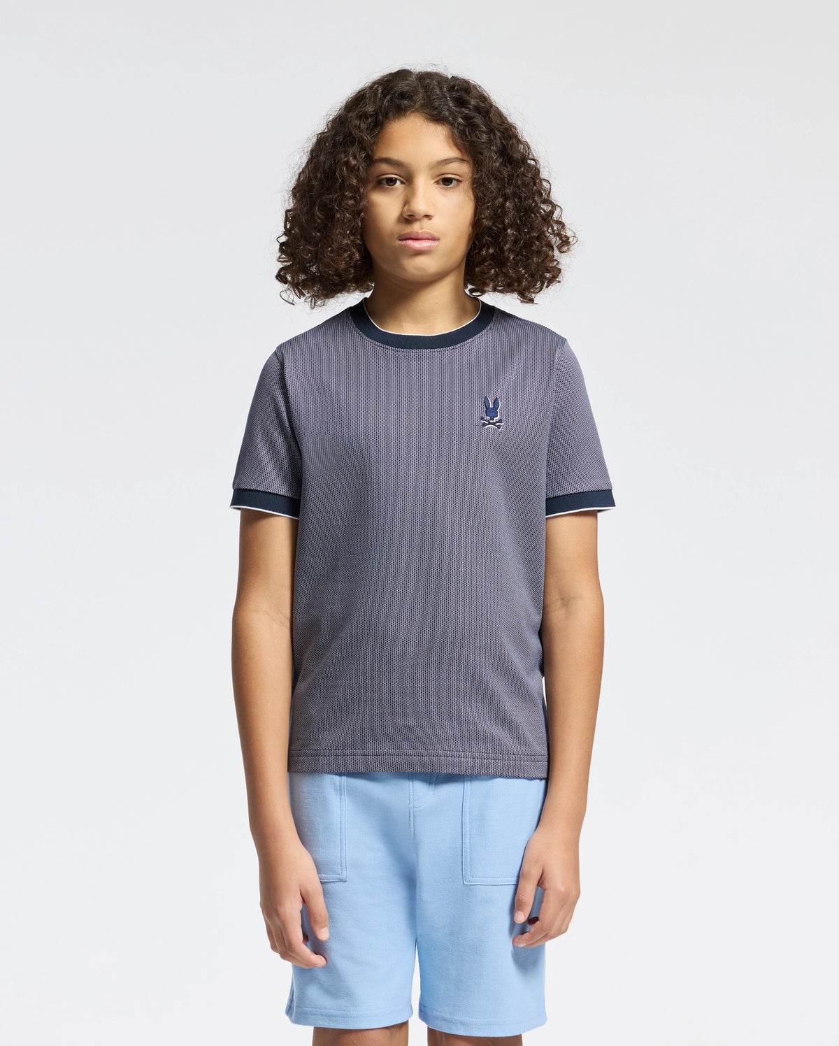 Kids mackay jacquard signature tee