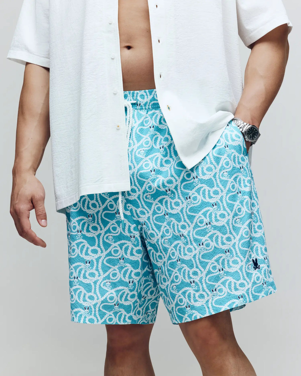 Mens big and tall cyrus all over print swim trunk
