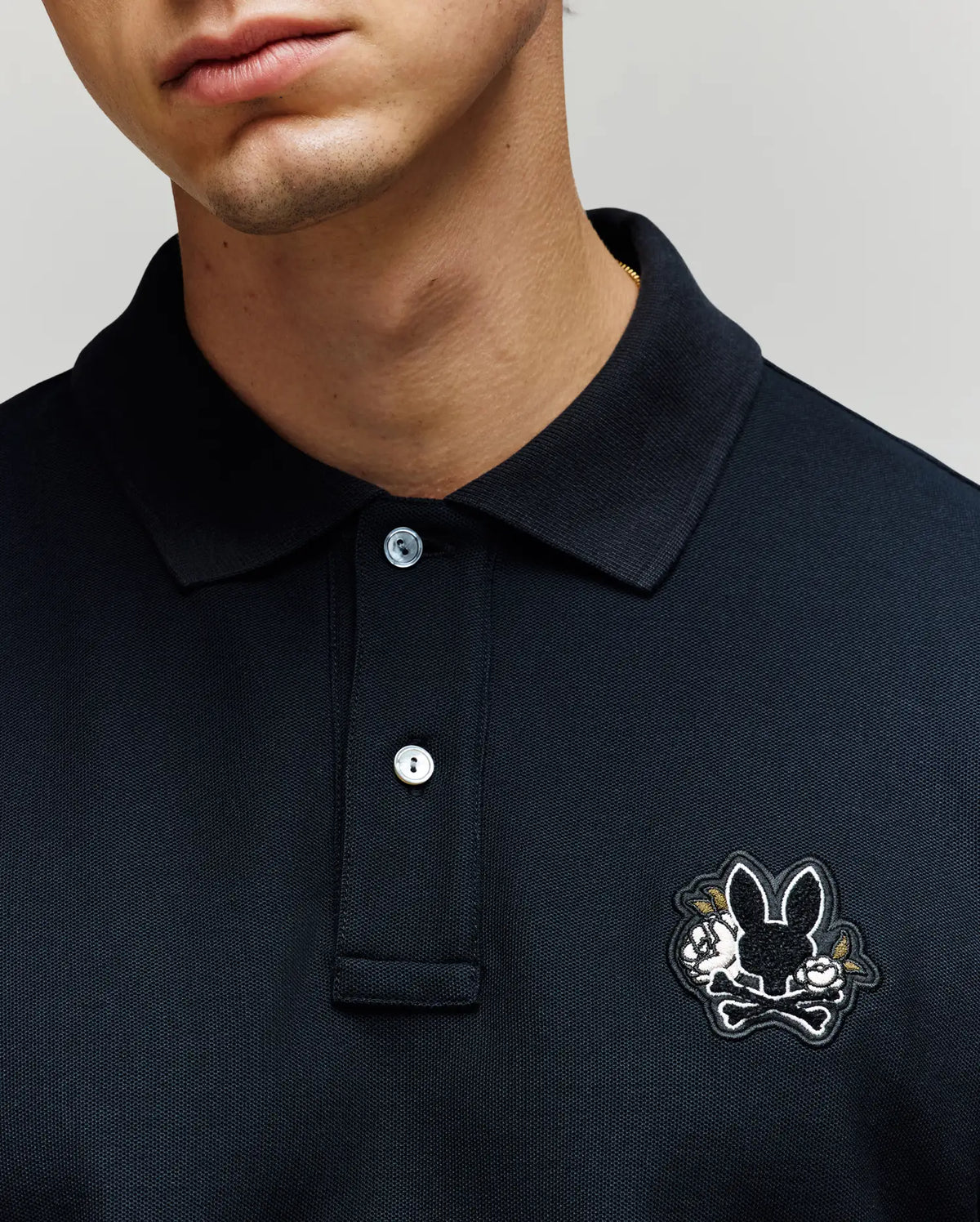 Mens auguste pique polo shirt