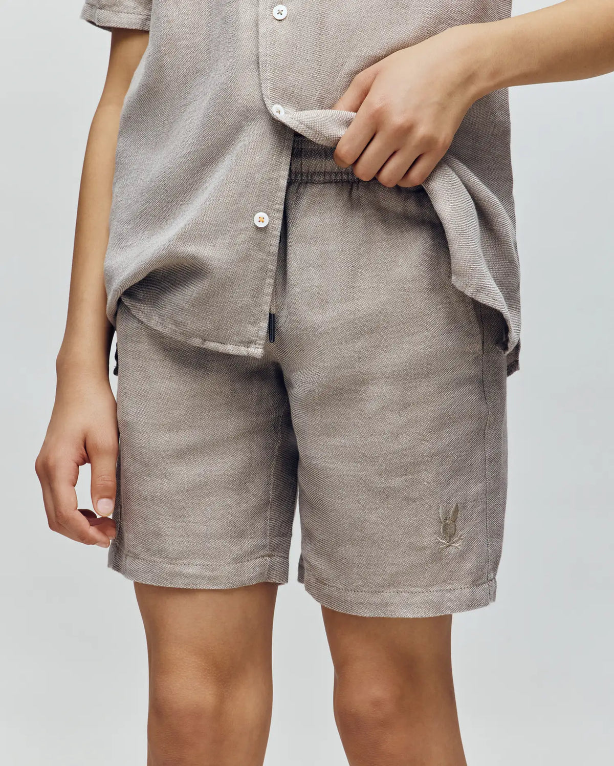 Kids windcrest linen blend drawstring short