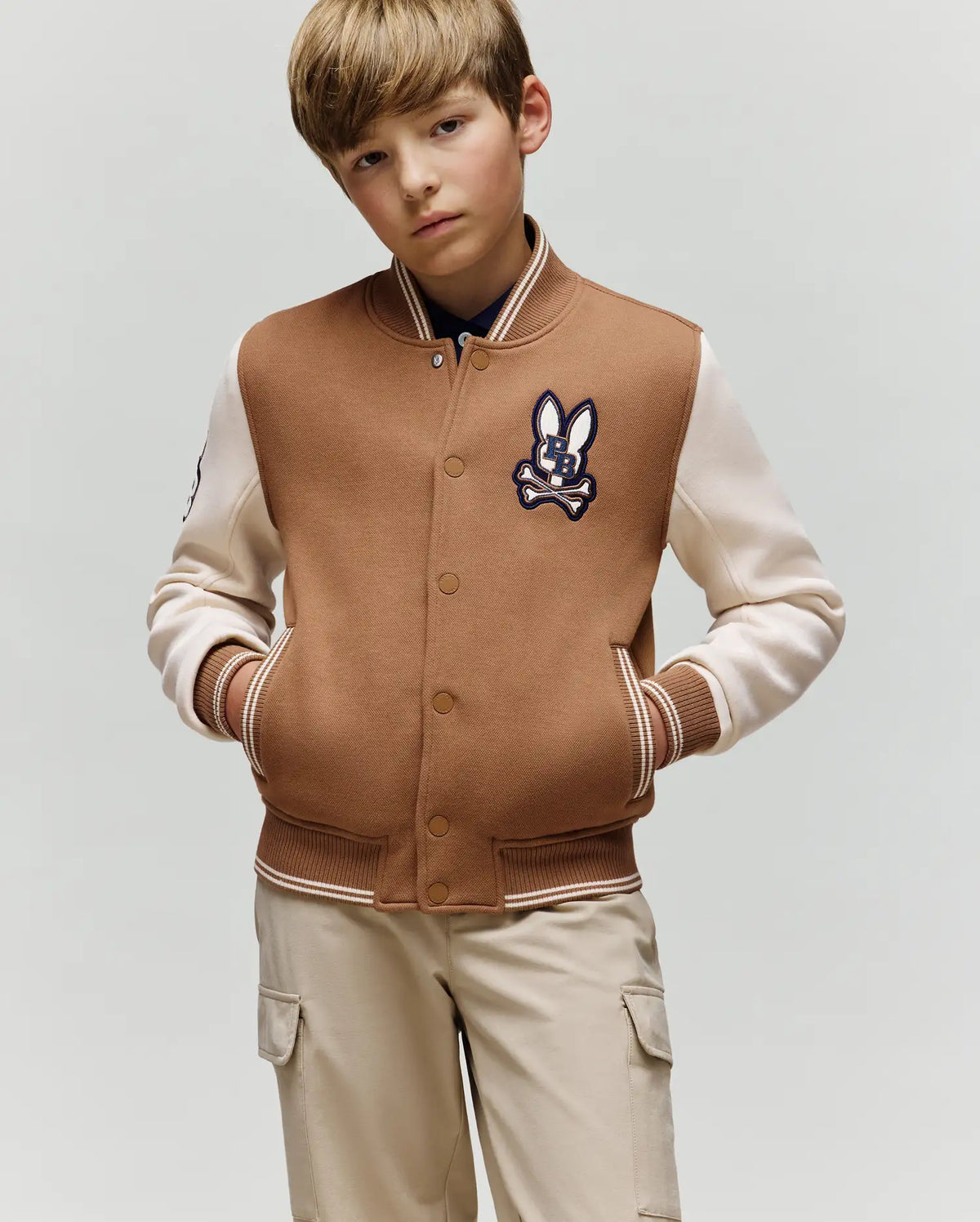 Kids wade knit bomber