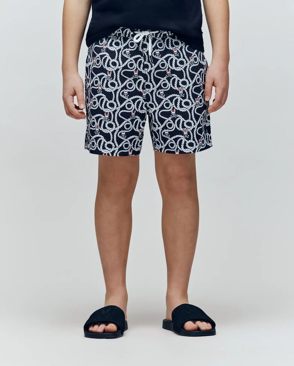 Kids cyrus all over print swim trunk
