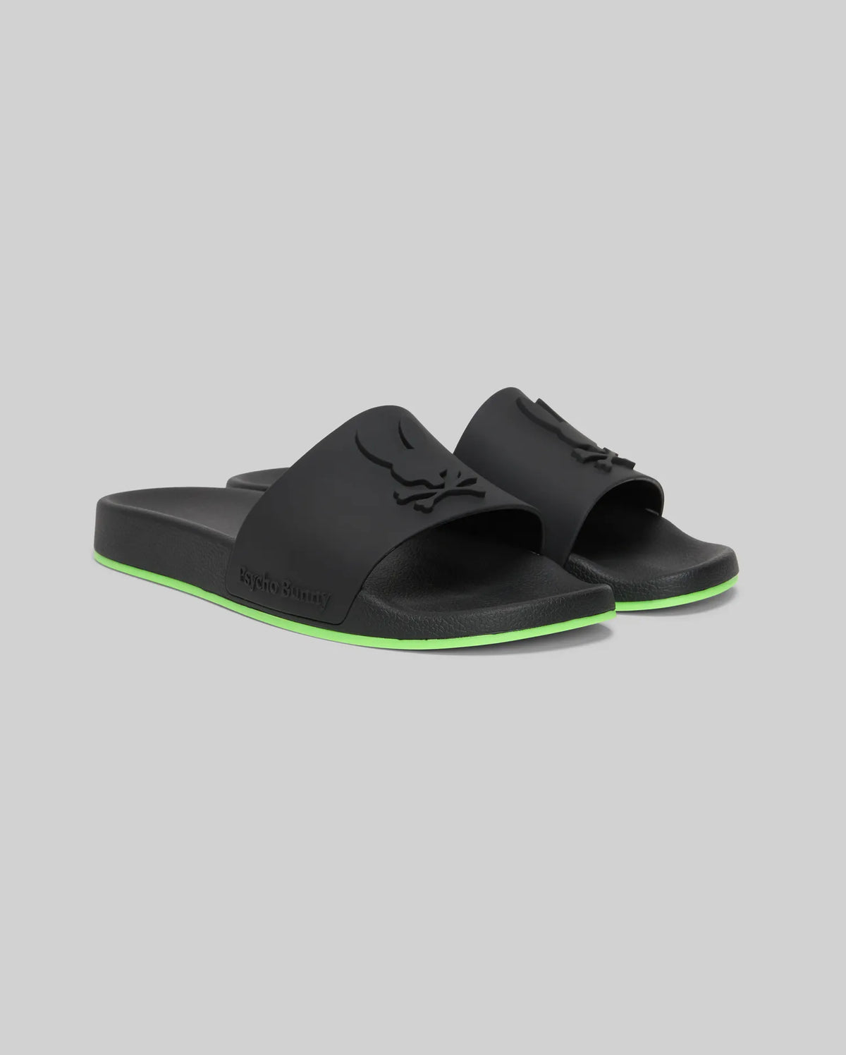 Mens contrast sole slides