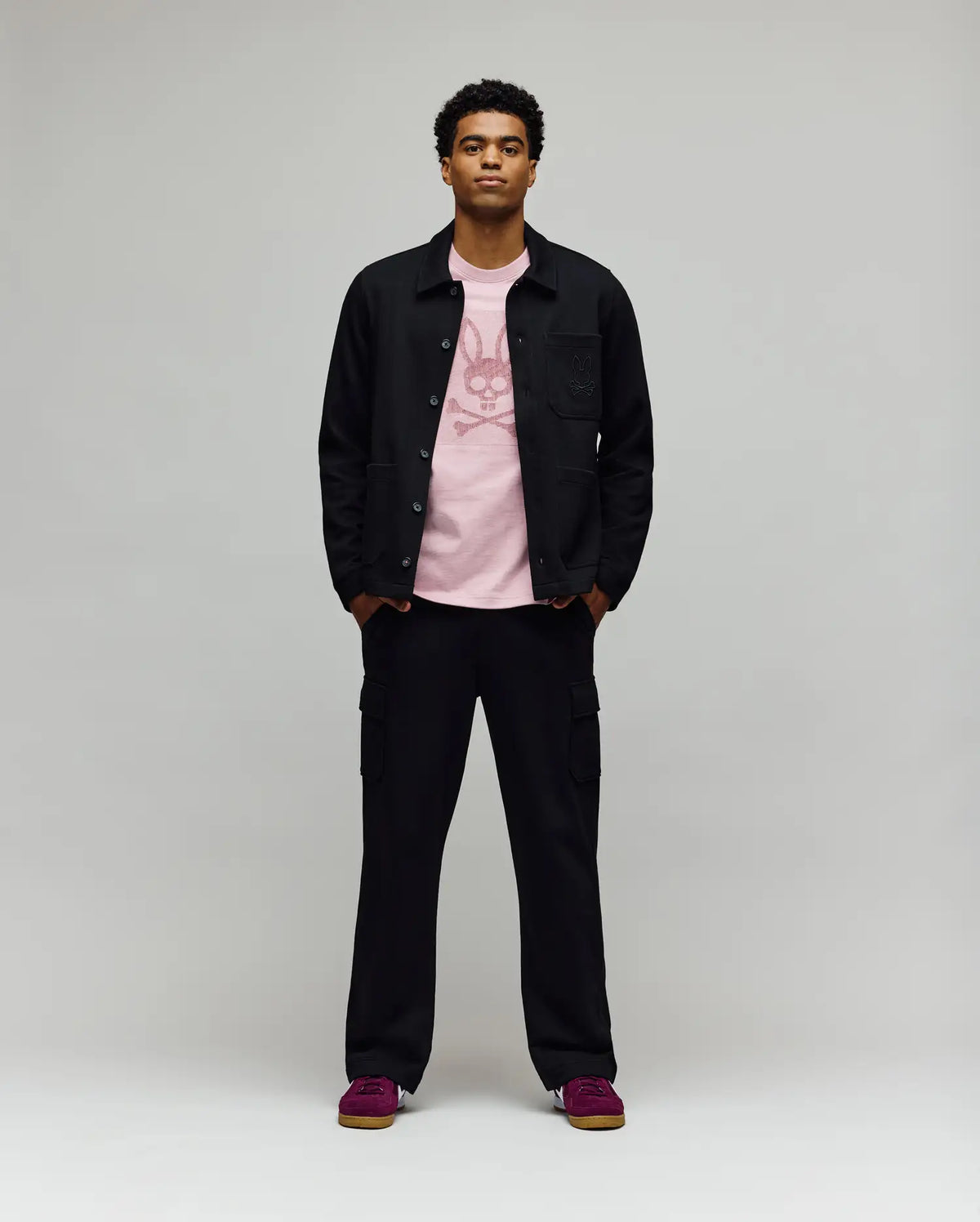 Mens aven knit shacket
