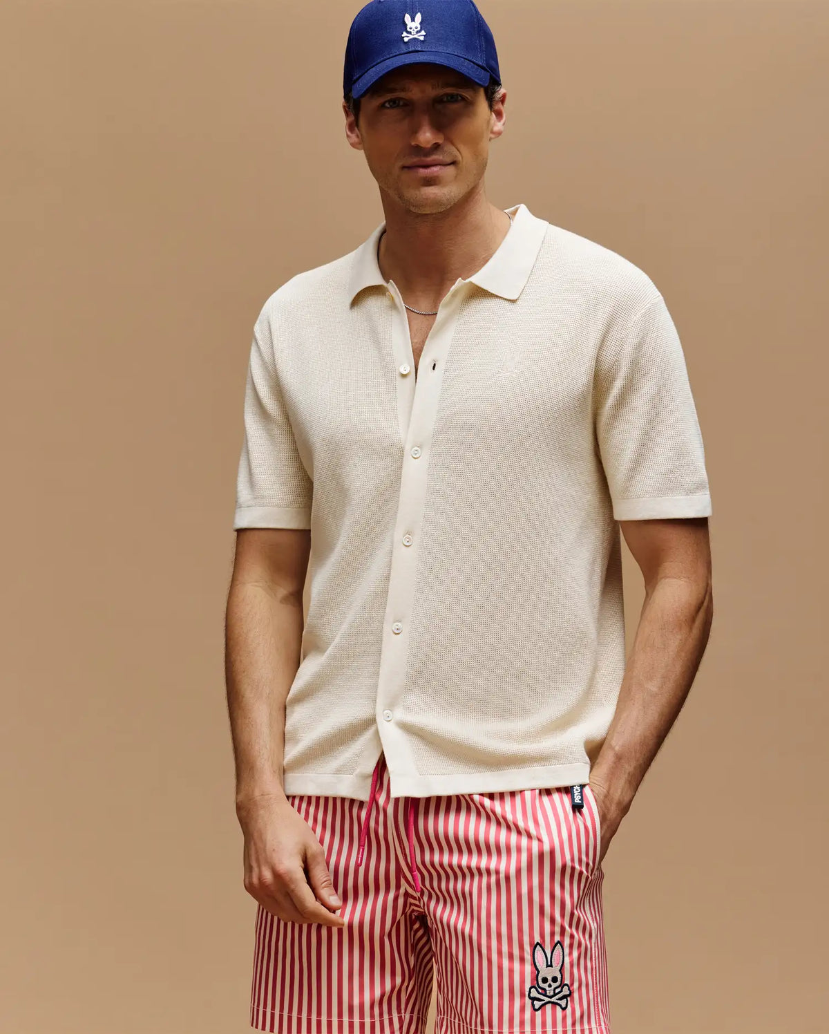 Mens morgan textured knit shirt
