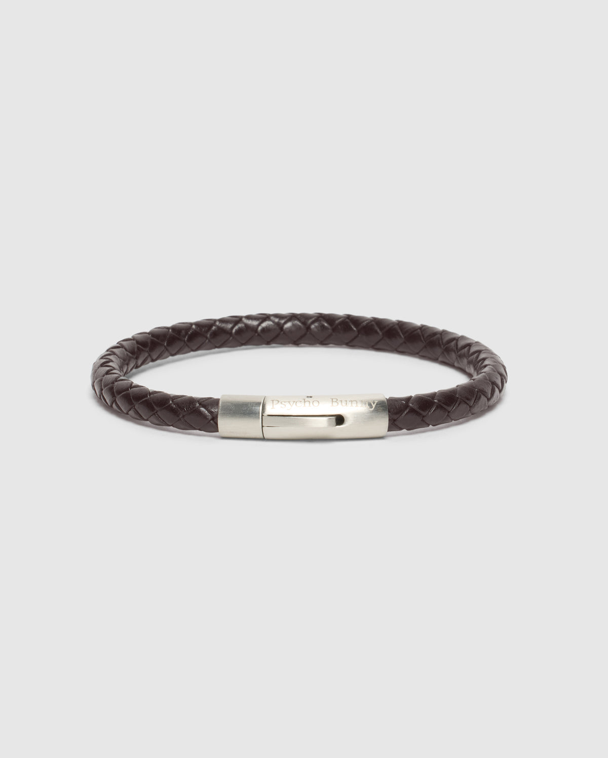 Men's braided leather bracelet
