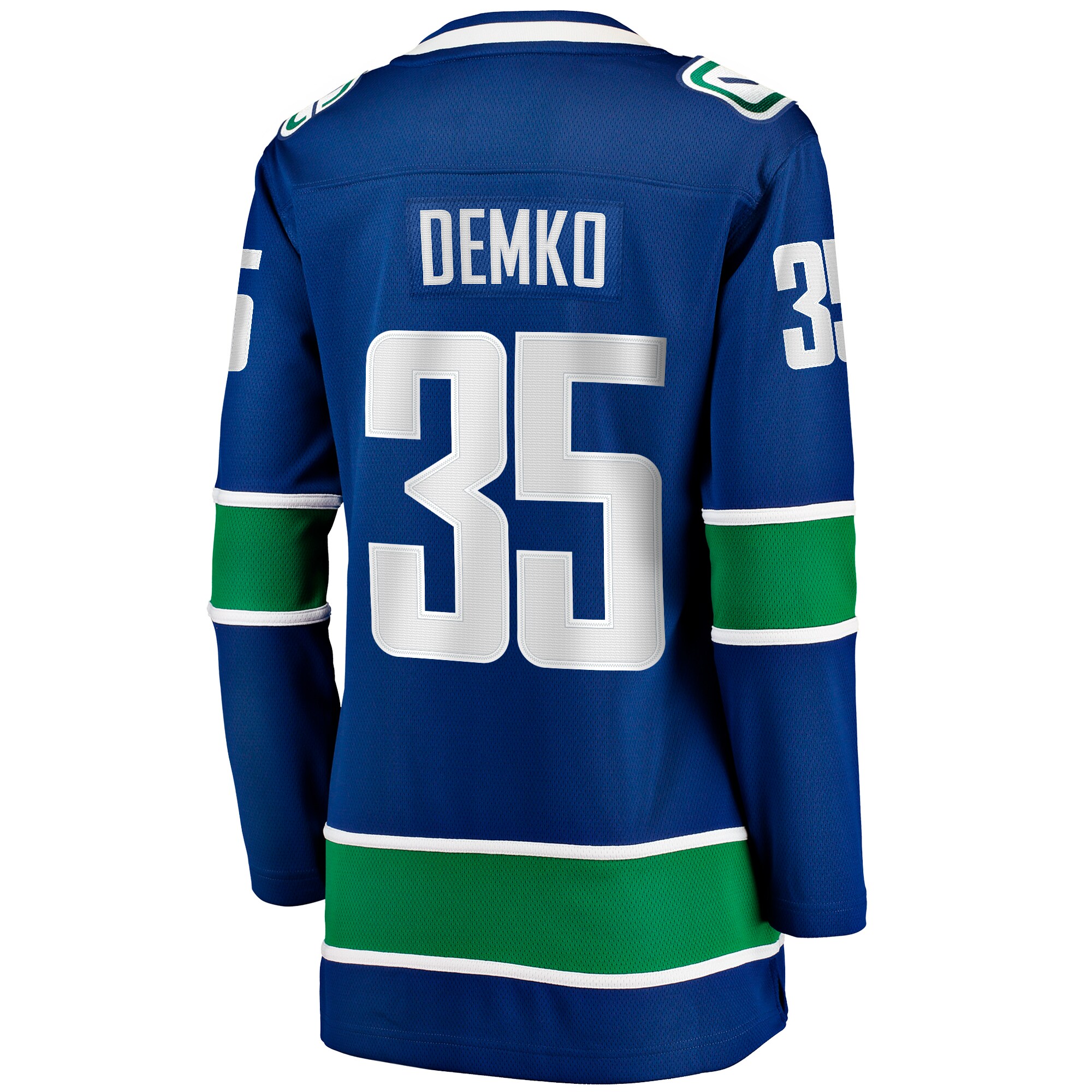 Vancouver Canucks Thatcher Demko Blue Home Breakaway NHL Jersey Women's
