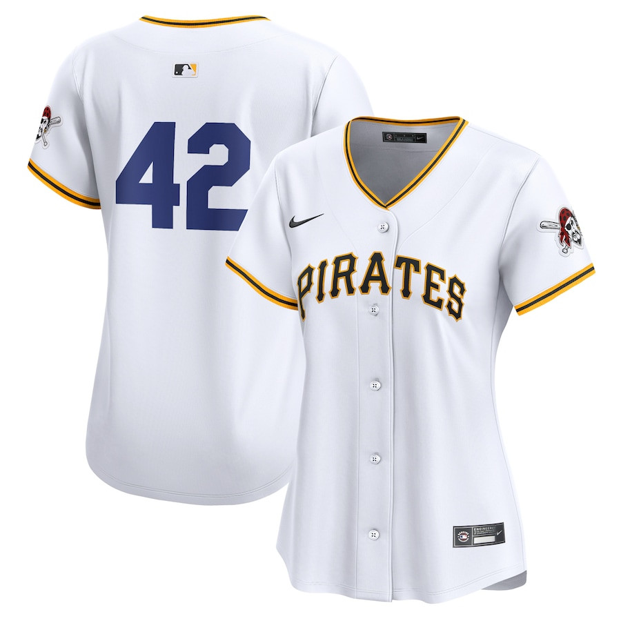 Pittsburgh Pirates 2024 Jackie Robinson Day Home Limited White MLB Jersey Women's