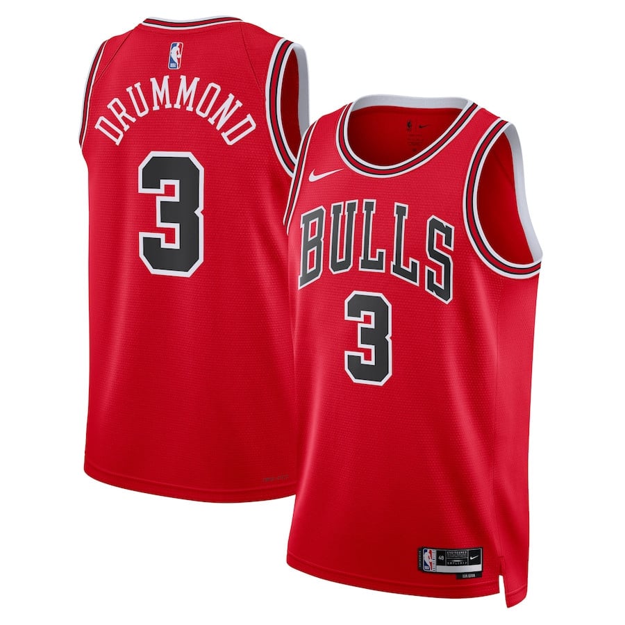 Andre Drummond 3 Chicago Bulls Unisex Swingman Icon Edition Red NBA Jersey Unisex