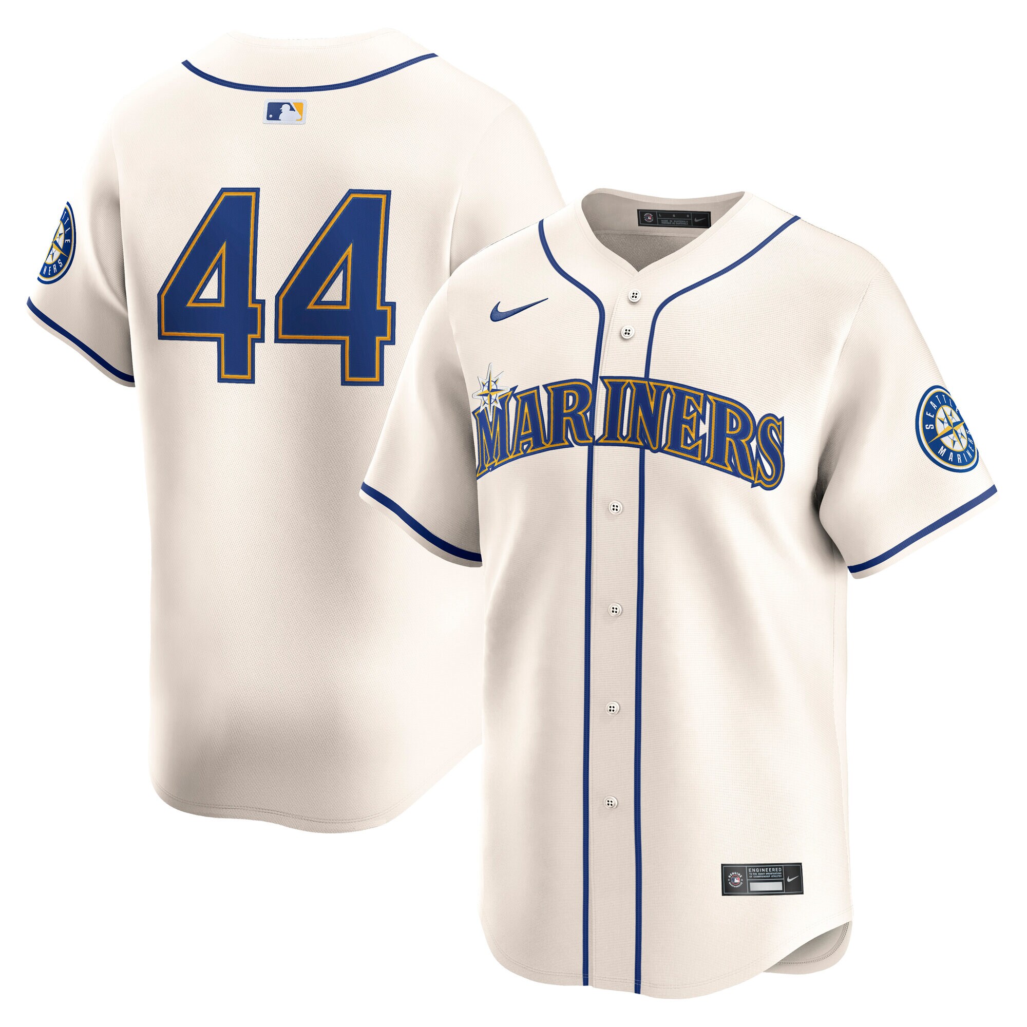 Seattle Mariners Julio Rodriguez Cream Alternate Limited MLB Jersey Men's