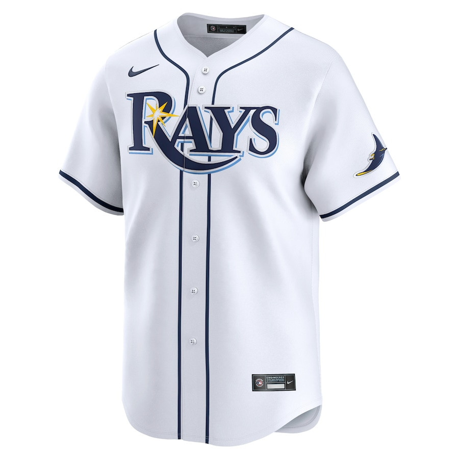 Zach Eflin 24 Tampa Bay Rays Home Limited Player White MLB Jersey Men's