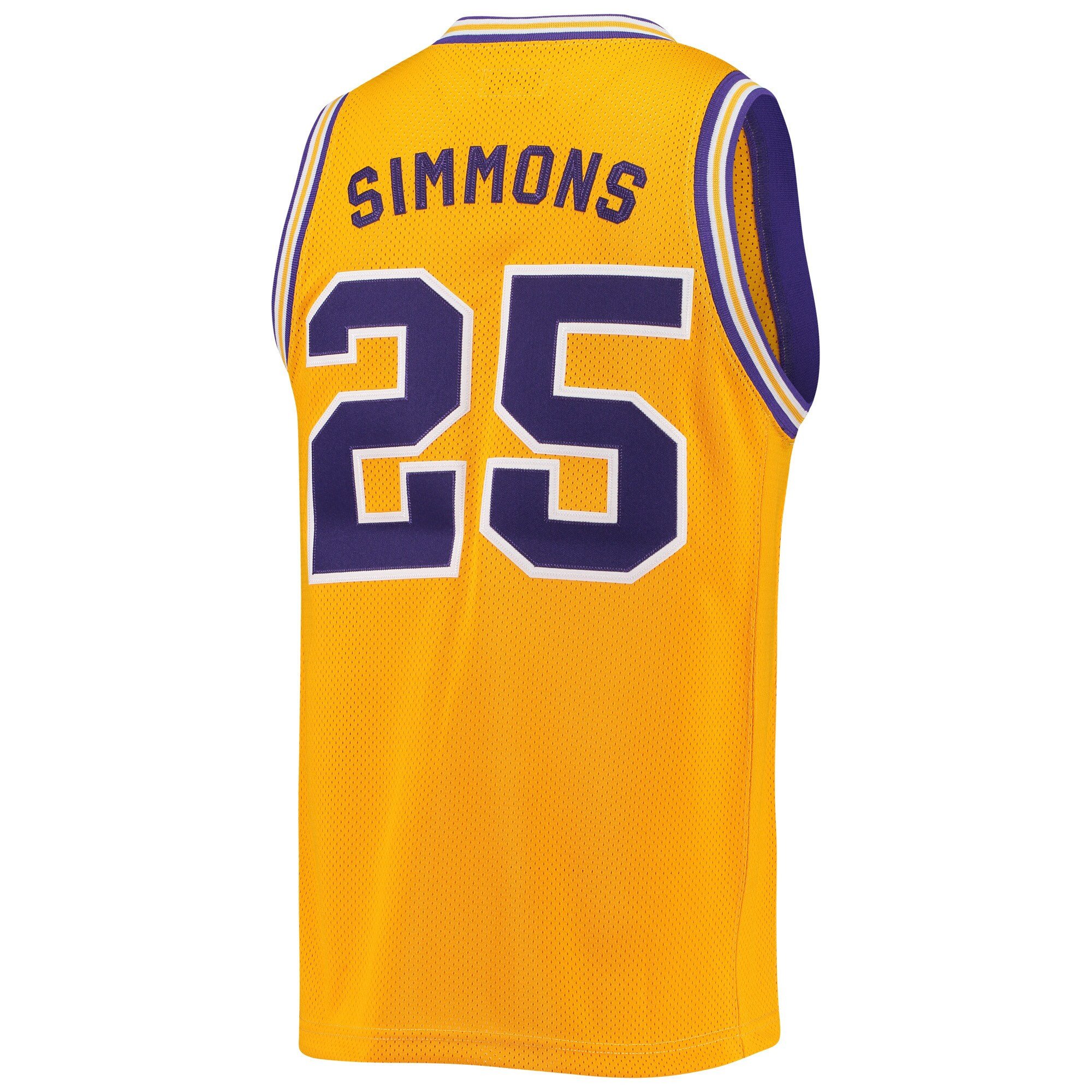 Ben Simmons #25 LSU Tigers Retro Classic Gold NCAA Jersey Men's