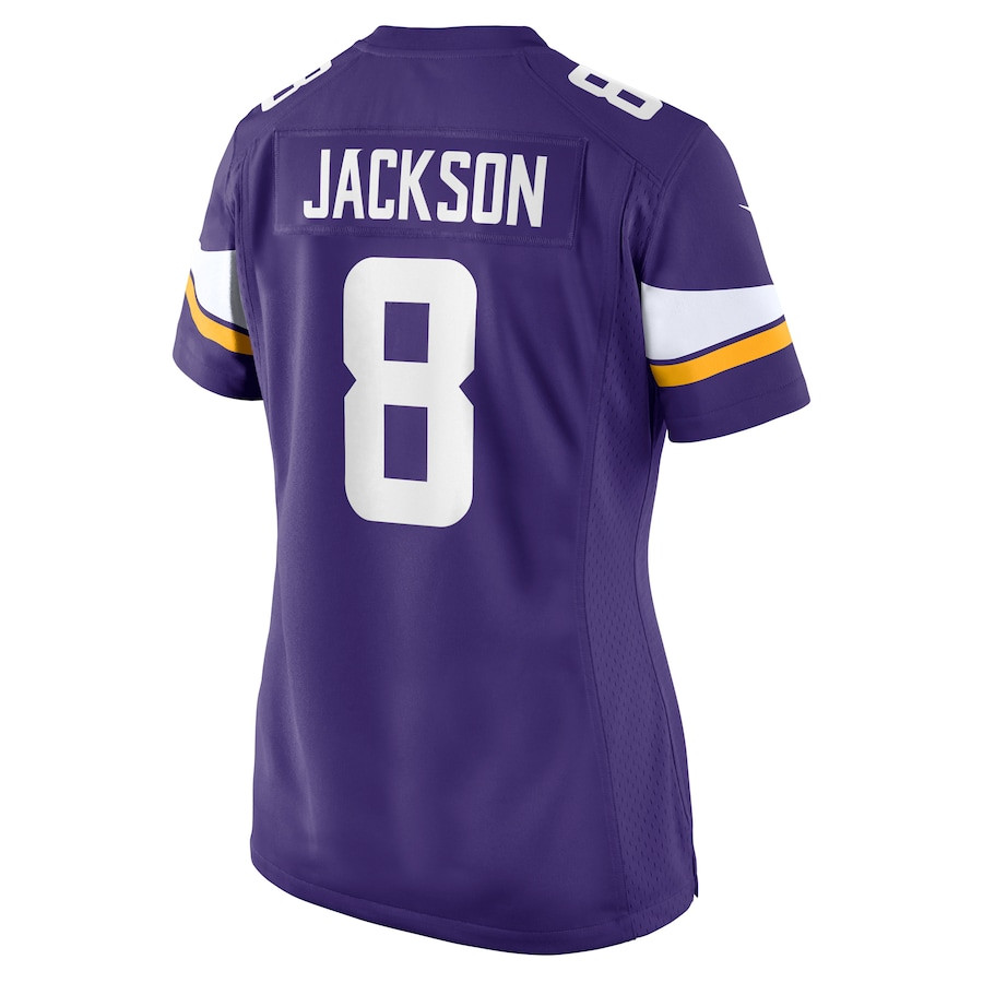 Trishton Jackson 8 Minnesota Vikings Game Purple NFL Jersey Women's