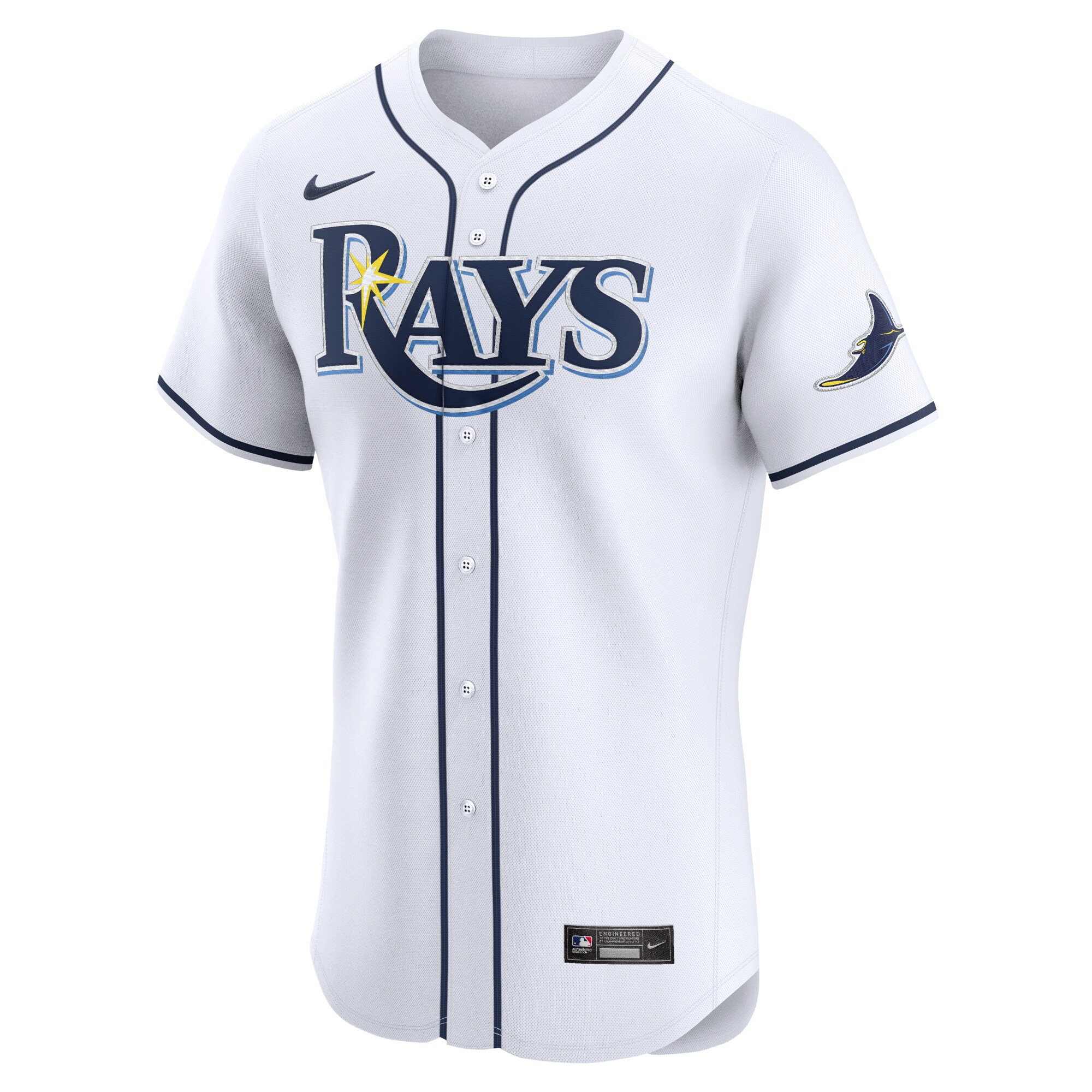 Tampa Bay Rays White Home Elite MLB Jersey Men's