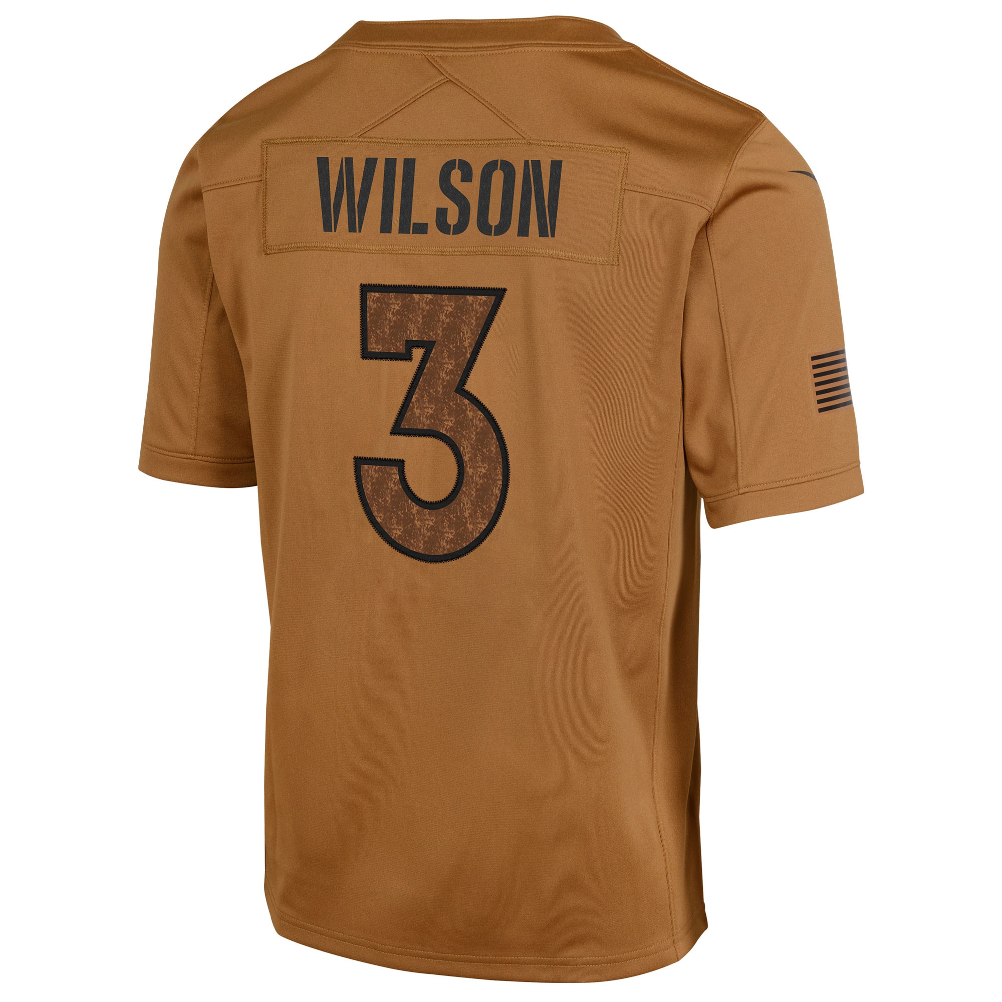 Denver Broncos Russell Wilson Brown Salute To Service Limited NFL Jersey Men's