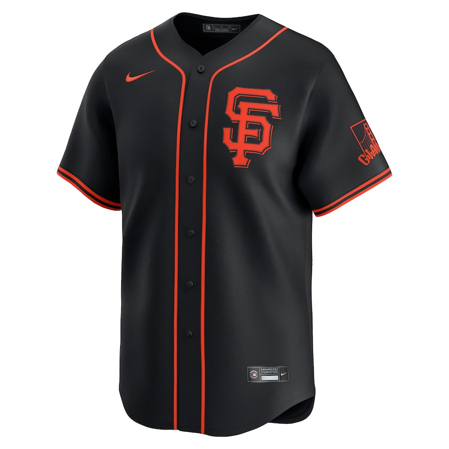 San Francisco Giants Alternate Limited Custom Black MLB Jersey Men's