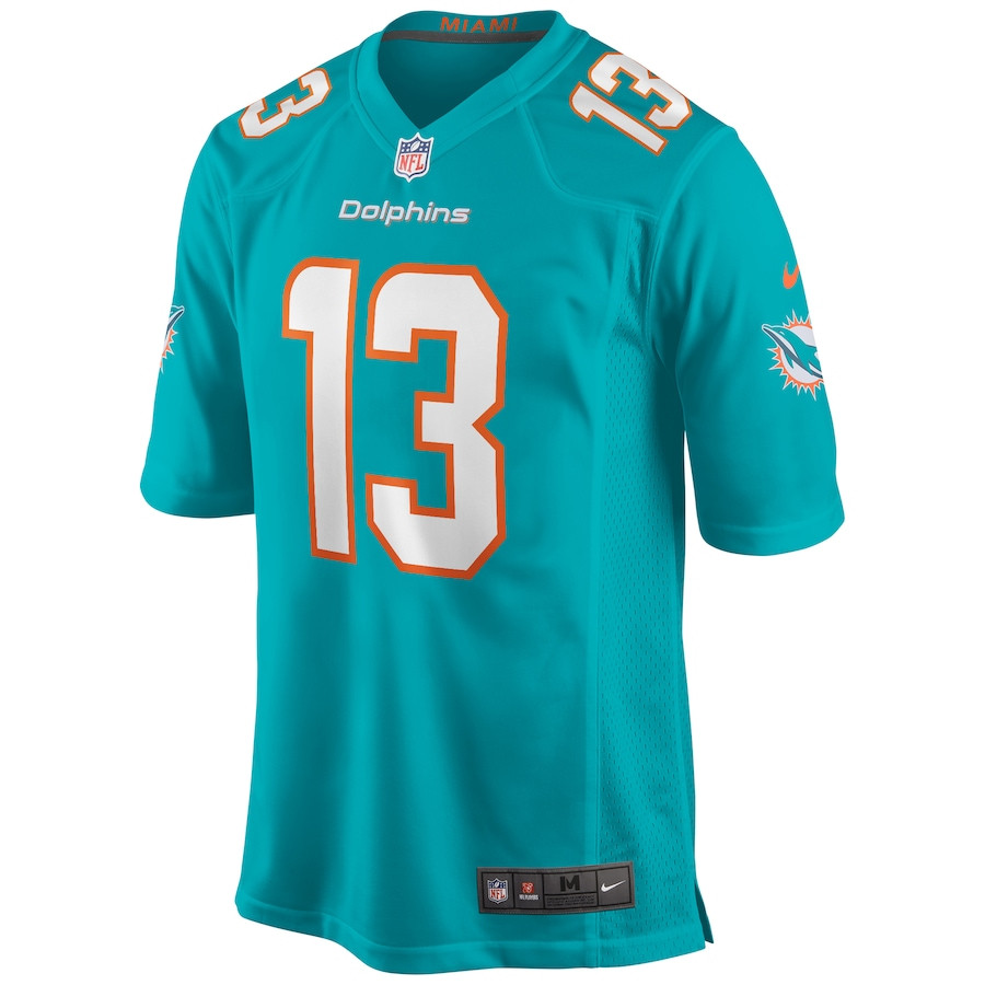 Dan Marino 13 Miami Dolphins Game Retired Aqua NFL Jersey Men's