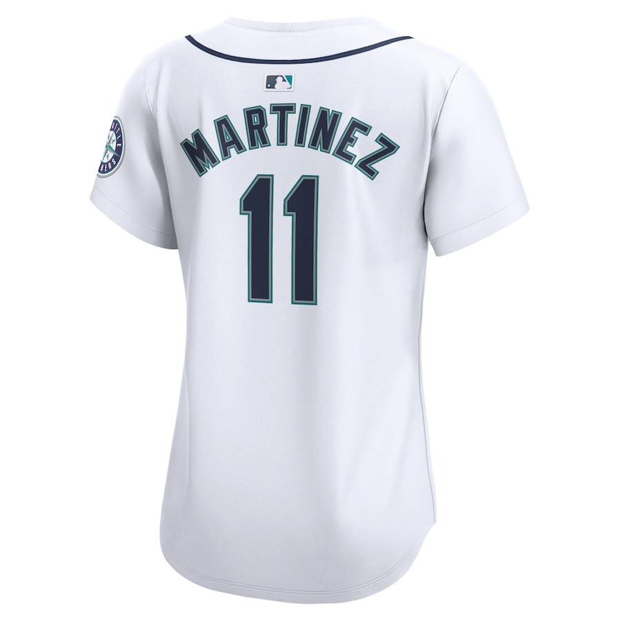 Edgar Martinez 11 Seattle Mariners Home Limited Player White MLB Jersey Women's