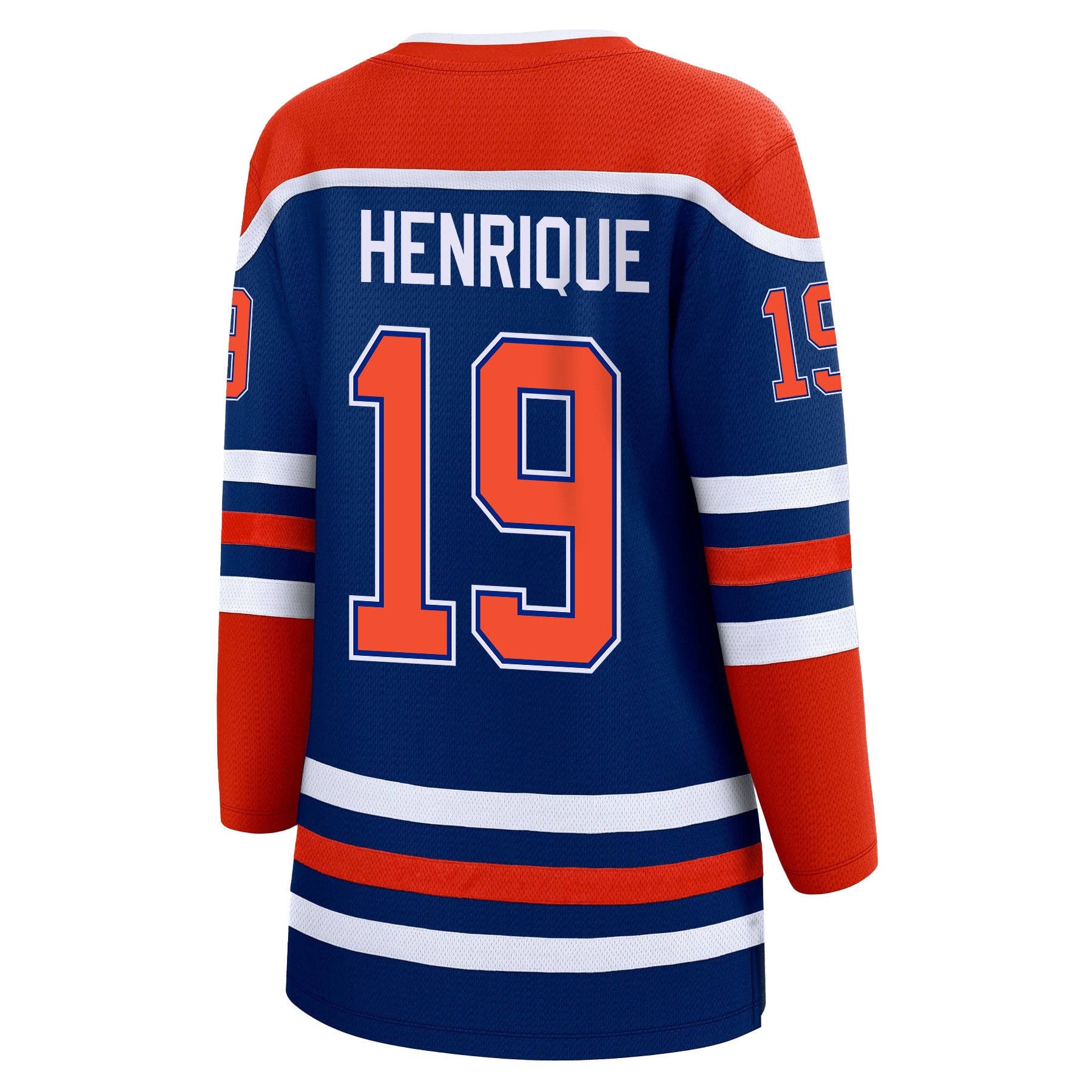 Adam Henrique 19 Edmonton Oilers 2024 STANLEY CUP Final Home Royal NHL Jersey Women's