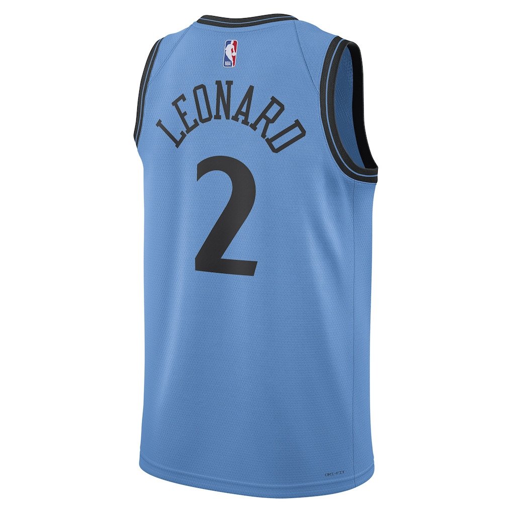 Kawhi Leonard 2 Los Angeles Clippers Unisex 2024/25 Swingman Player City Edition Light Blue NBA Jersey Unisex