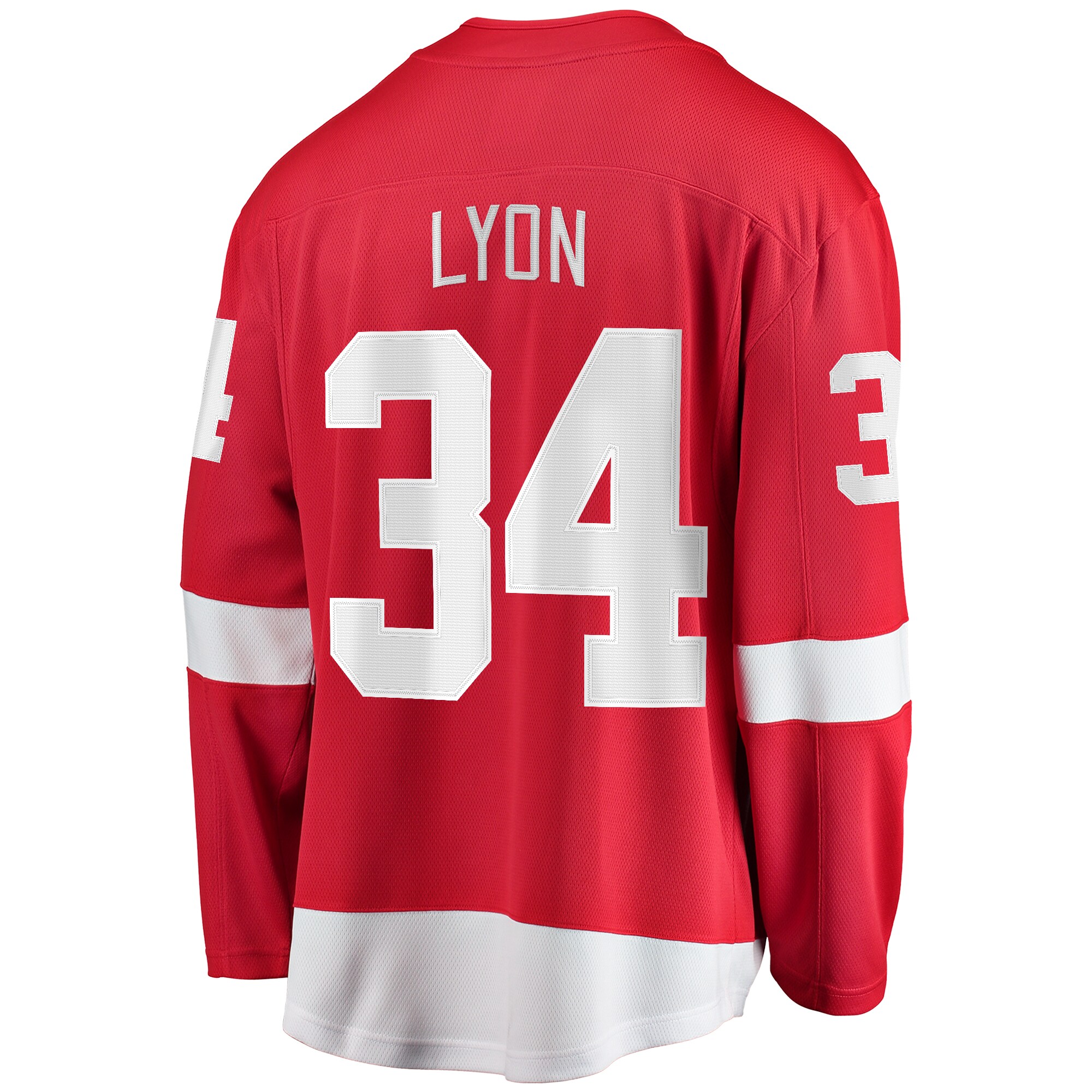 Detroit Red Wings Alex Lyon Red Home Breakaway NHL Jersey Men's