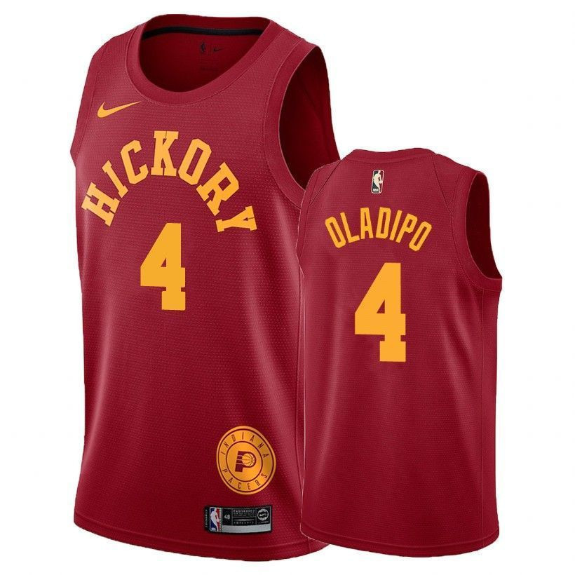 Indiana Pacers Victor Oladipo 4 Hardwood Classics Red NBA Jersey Men's