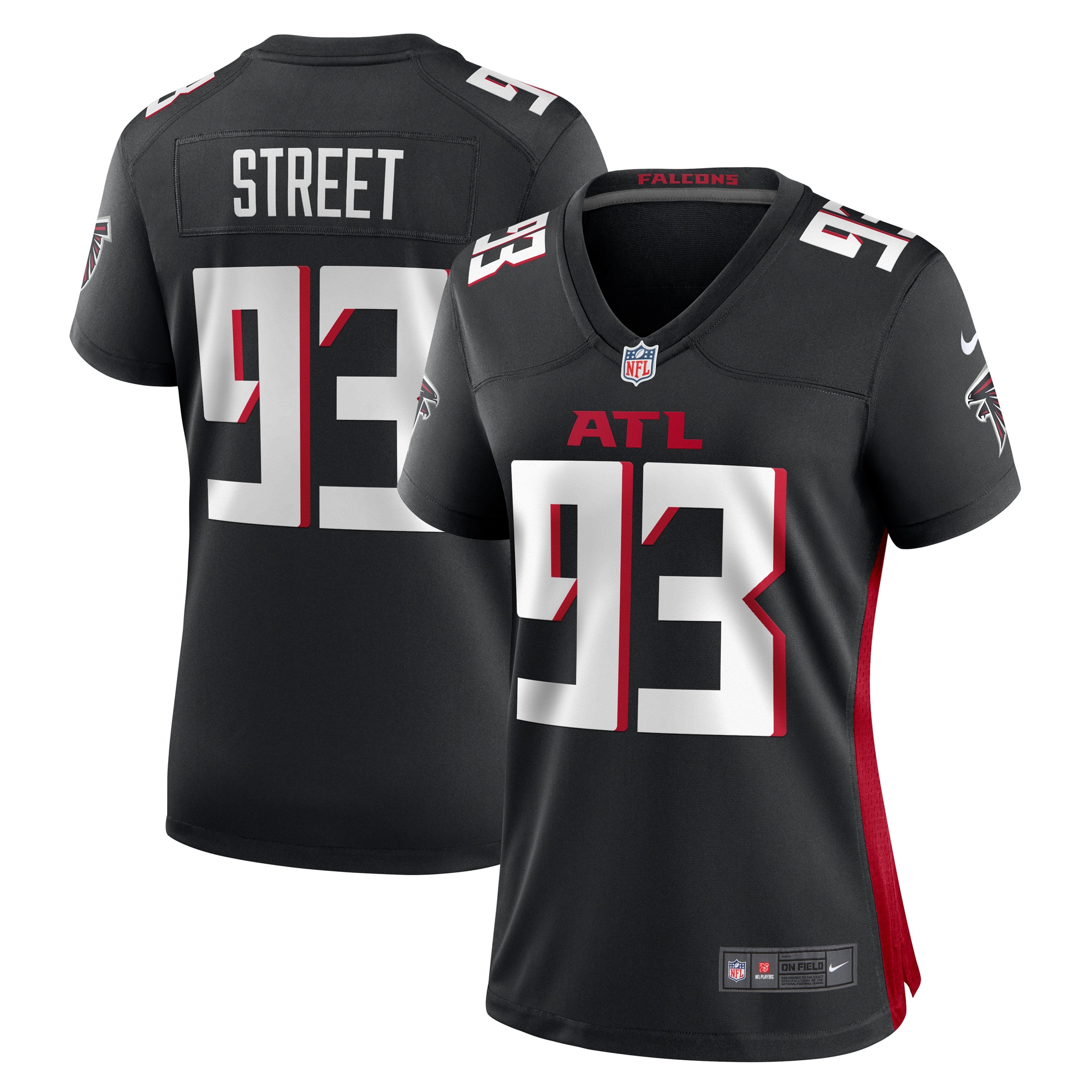 Atlanta Falcons Kentavius Street Black Game NFL Jersey Women's
