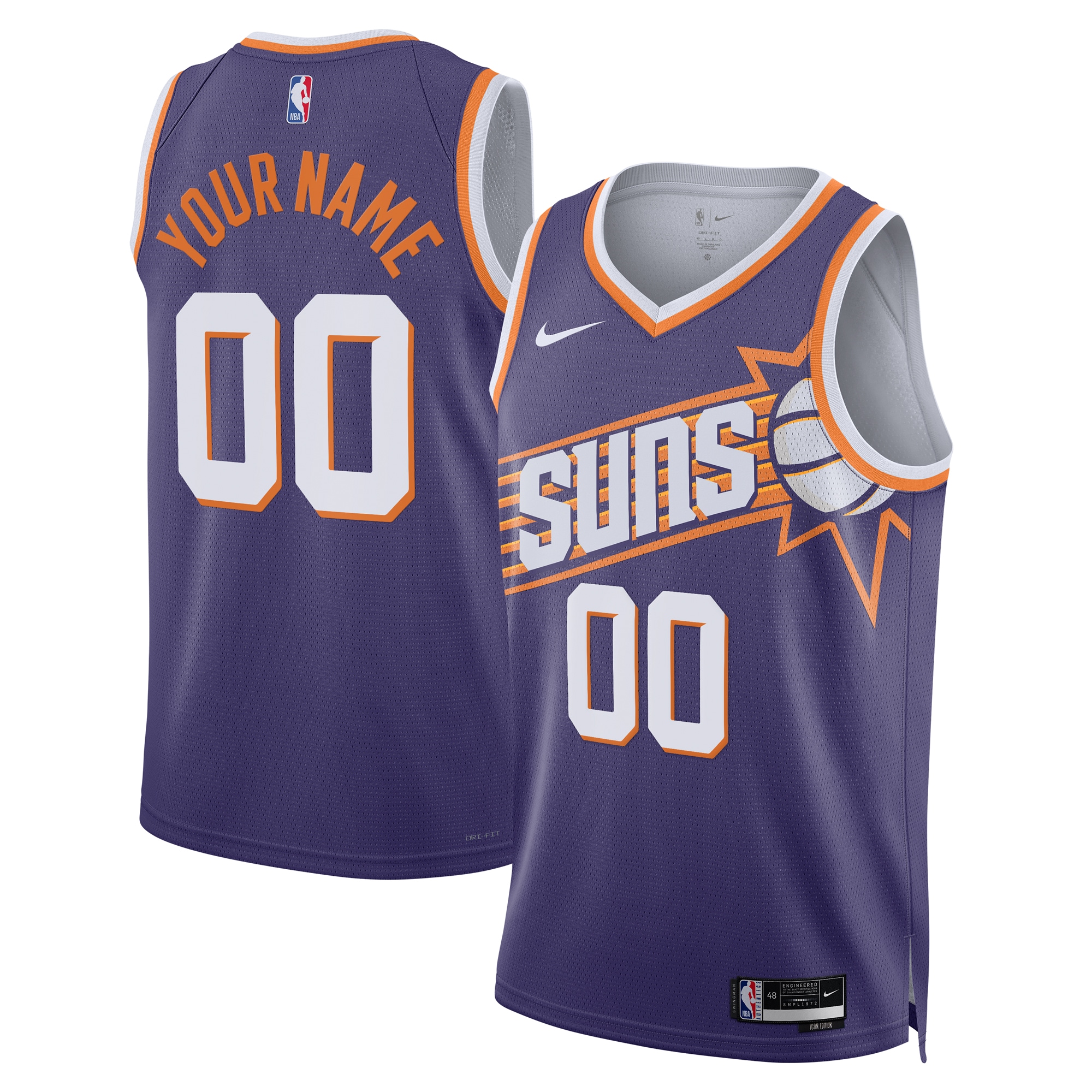 Phoenix Suns Icon Swingman Custom Unisex NBA Jersey Unisex