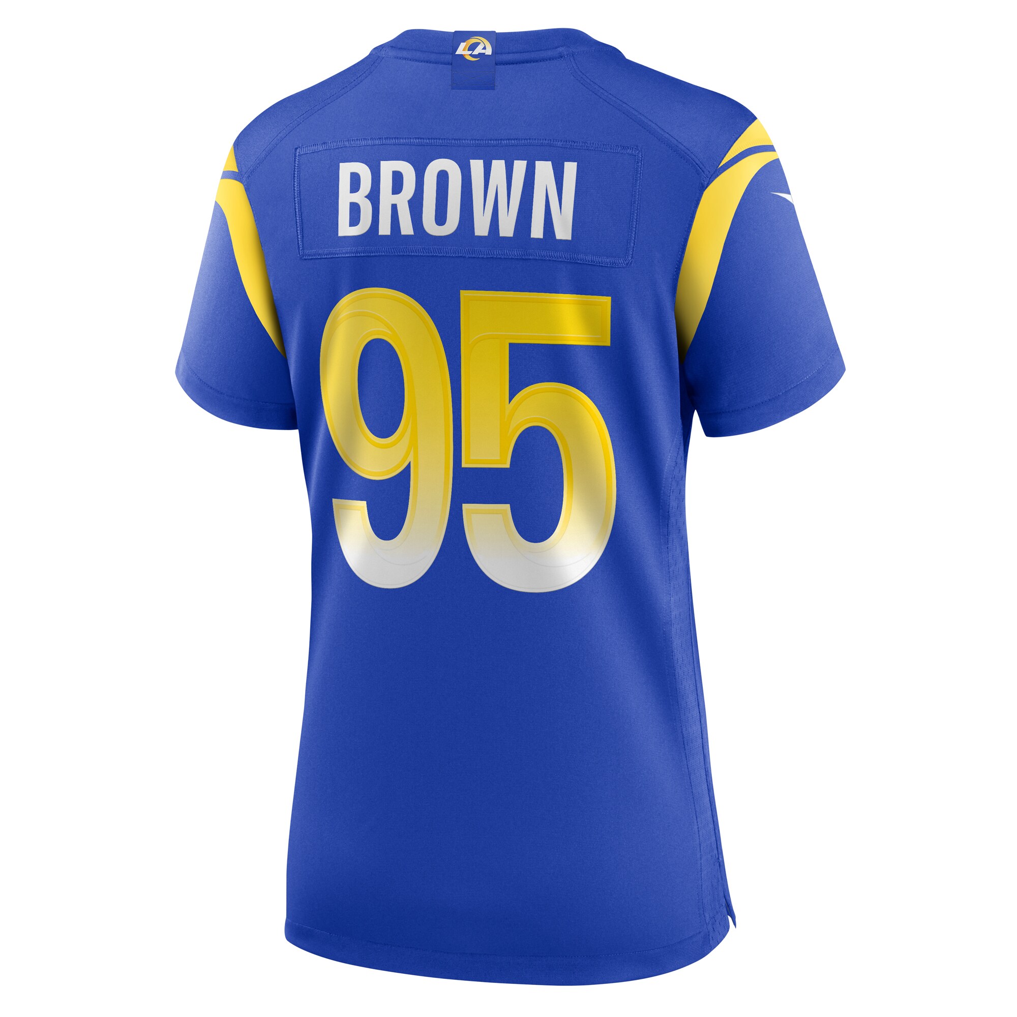 Los Angeles Rams Bobby Brown III Royal Team Game NFL Jersey Women's
