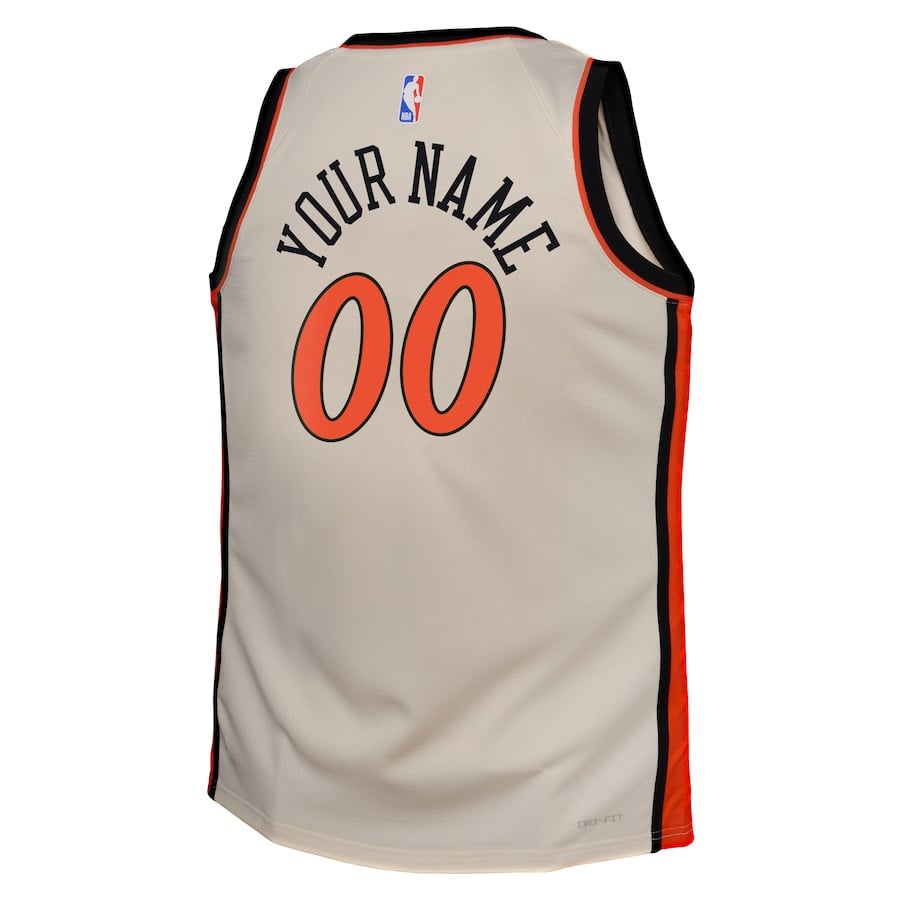 Detroit Pistons 2024/25 Swingman Custom City Edition Cream NBA Jersey Youth