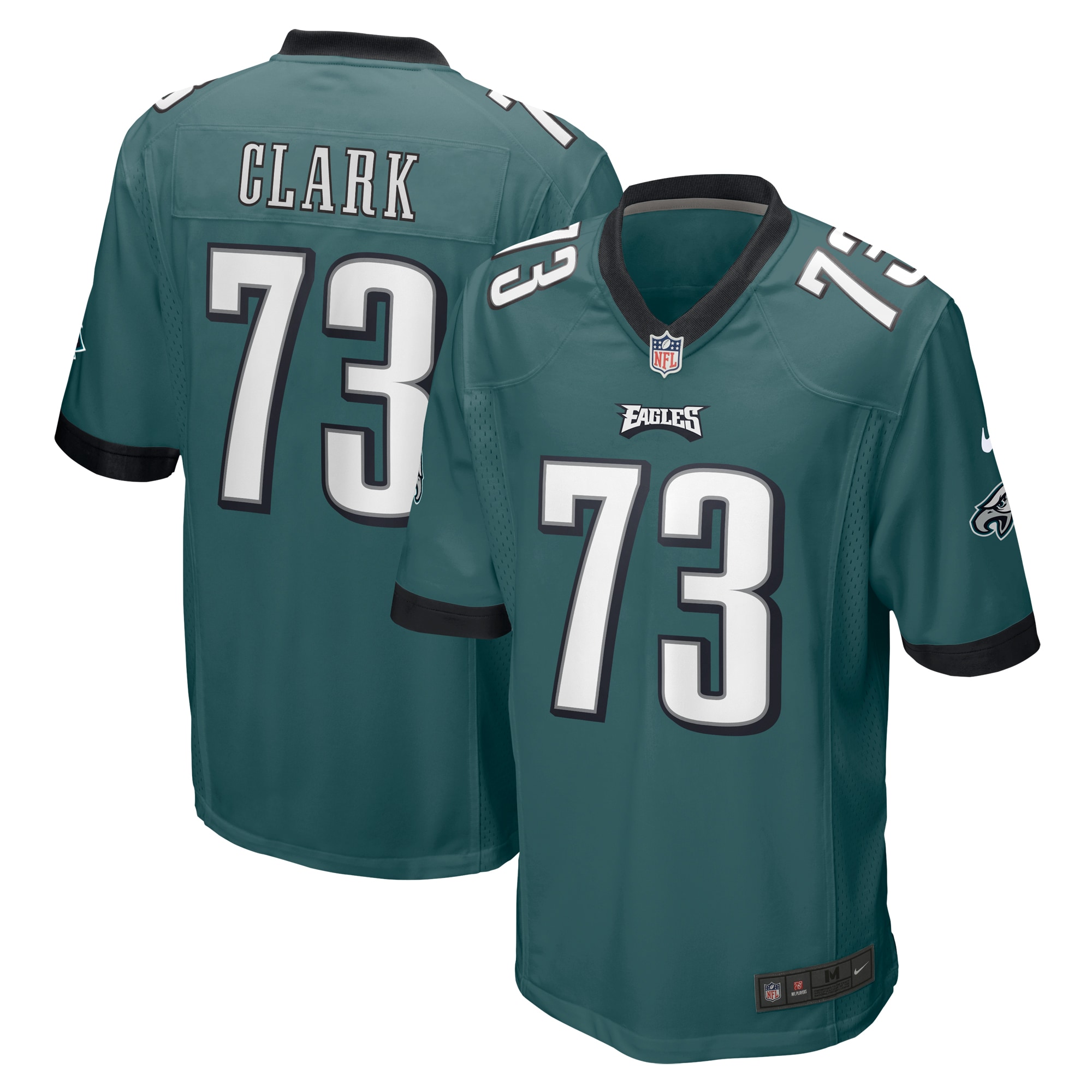 Le'Raven Clark Philadelphia Eagles Nike Game Jersey - Midnight Green