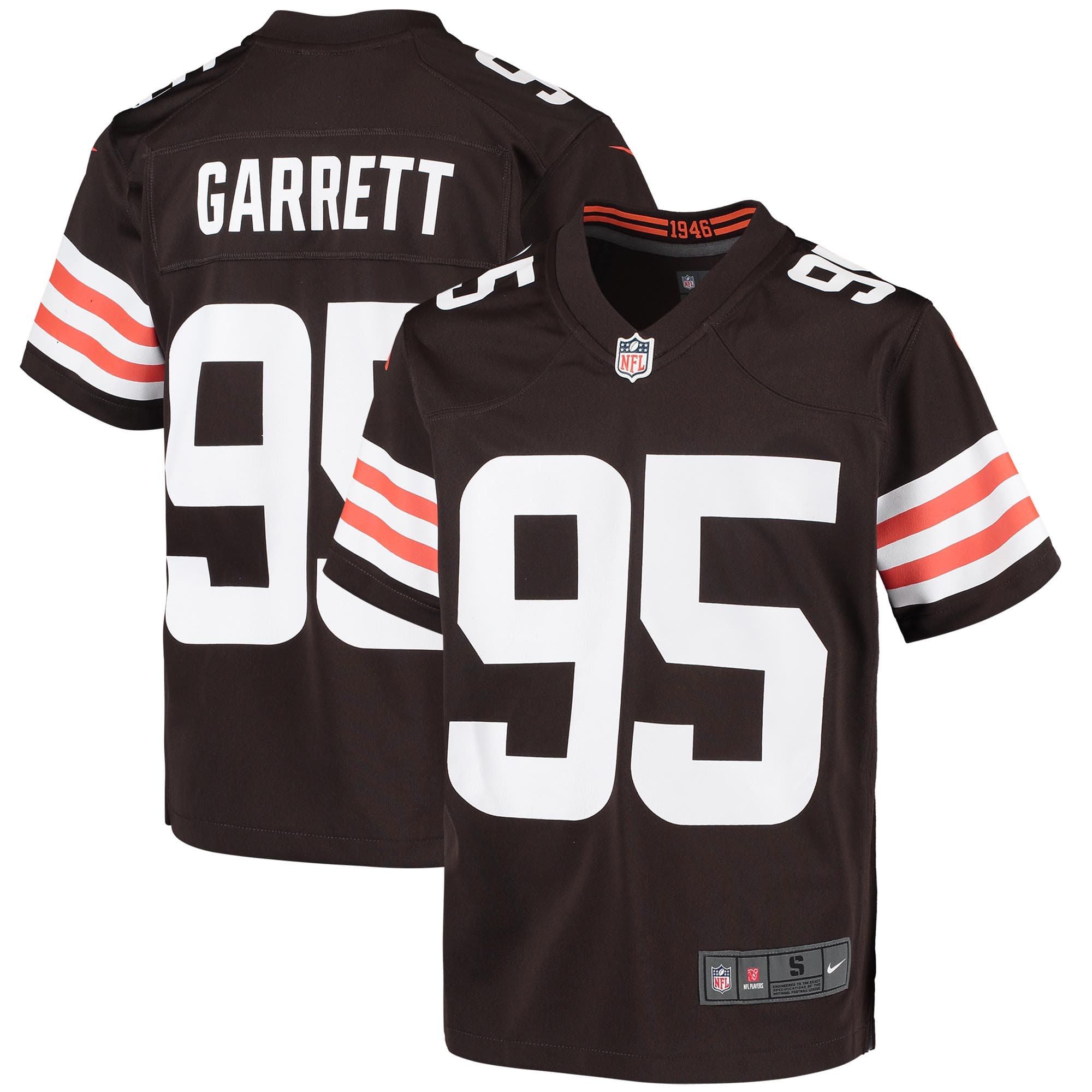 Cleveland Browns Myles Garrett Brown Game NFL Jersey Youth