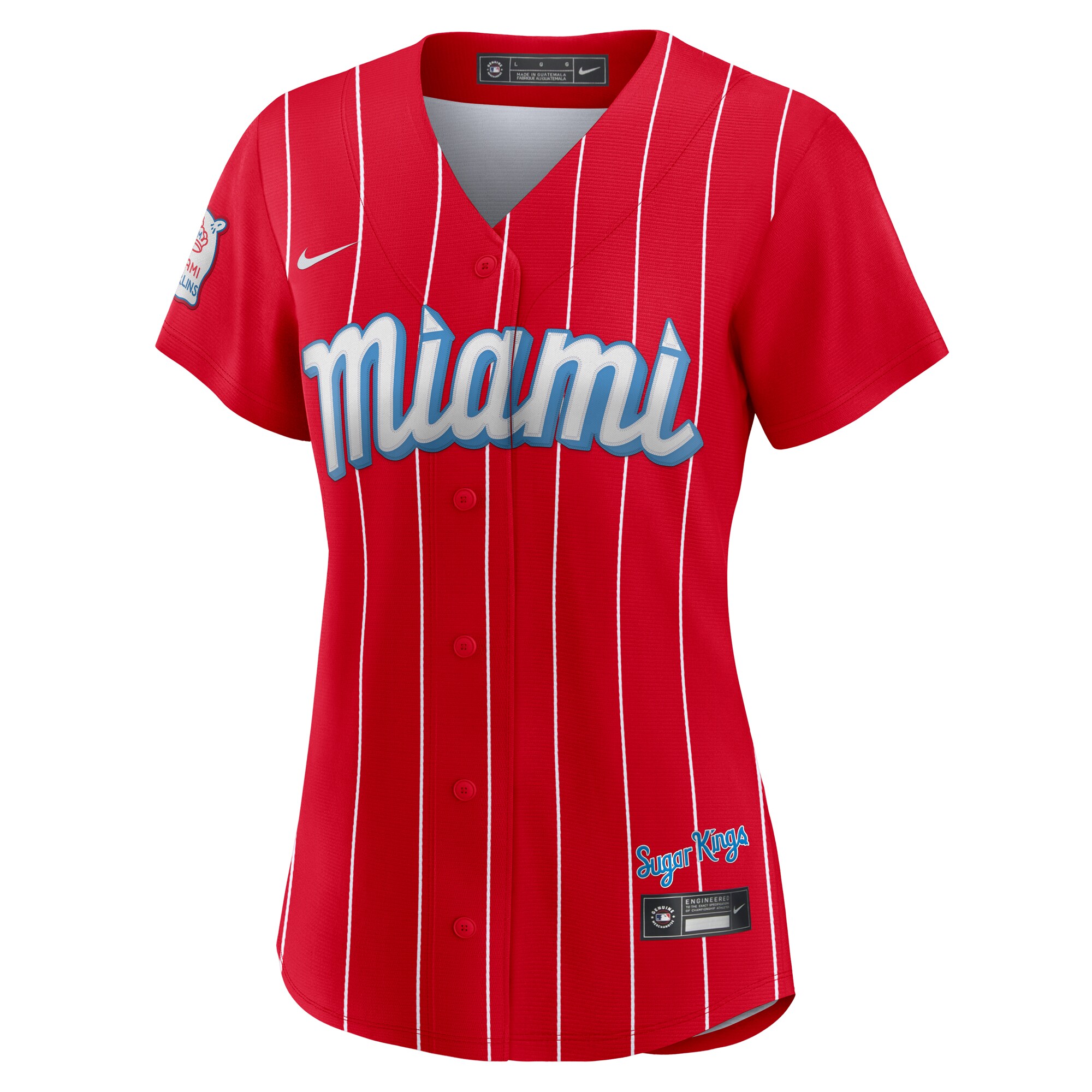 Miami Marlins Brian Anderson Red City Connect Player MLB Jersey Women's