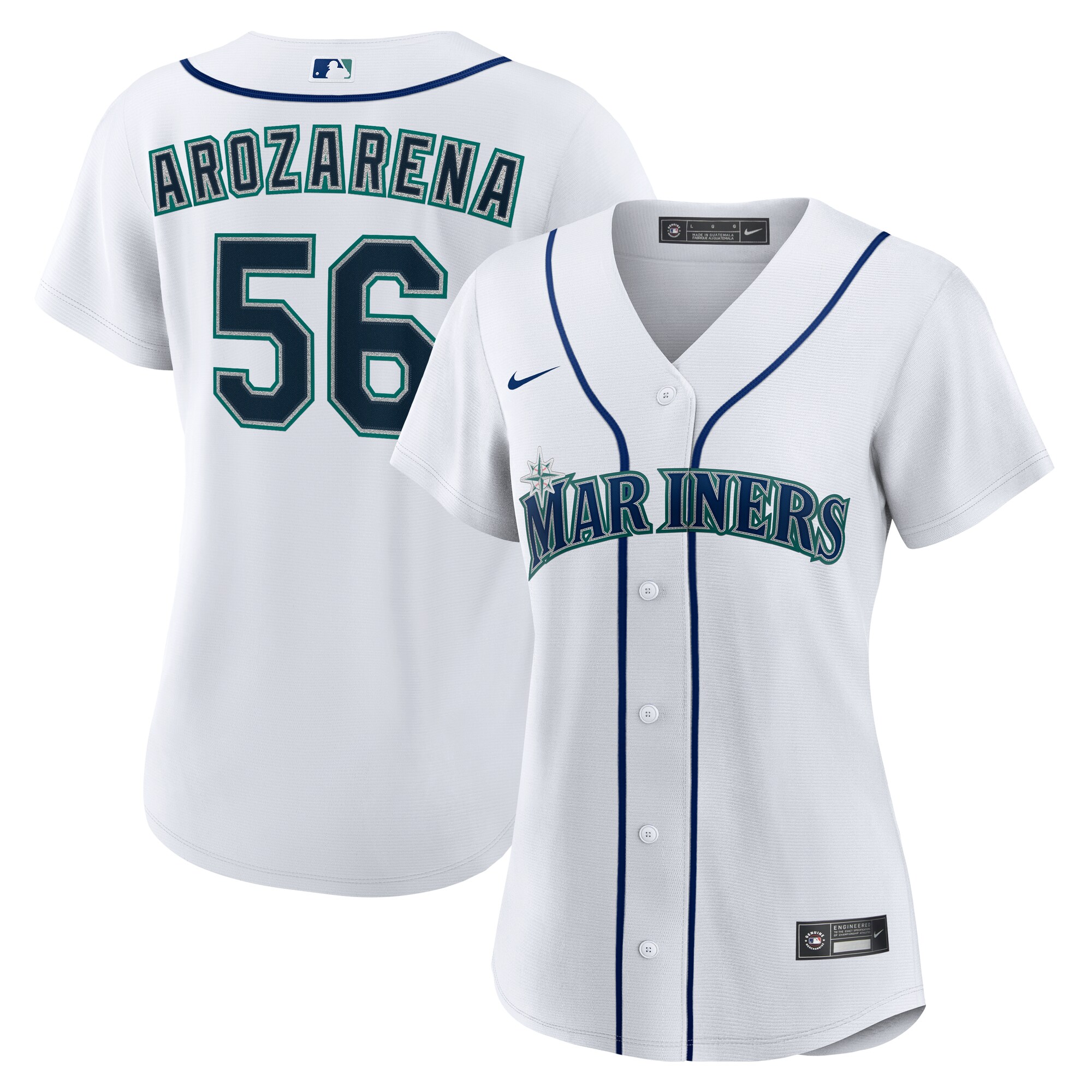 Seattle Mariners Randy Arozarena White Home MLB Jersey Women's