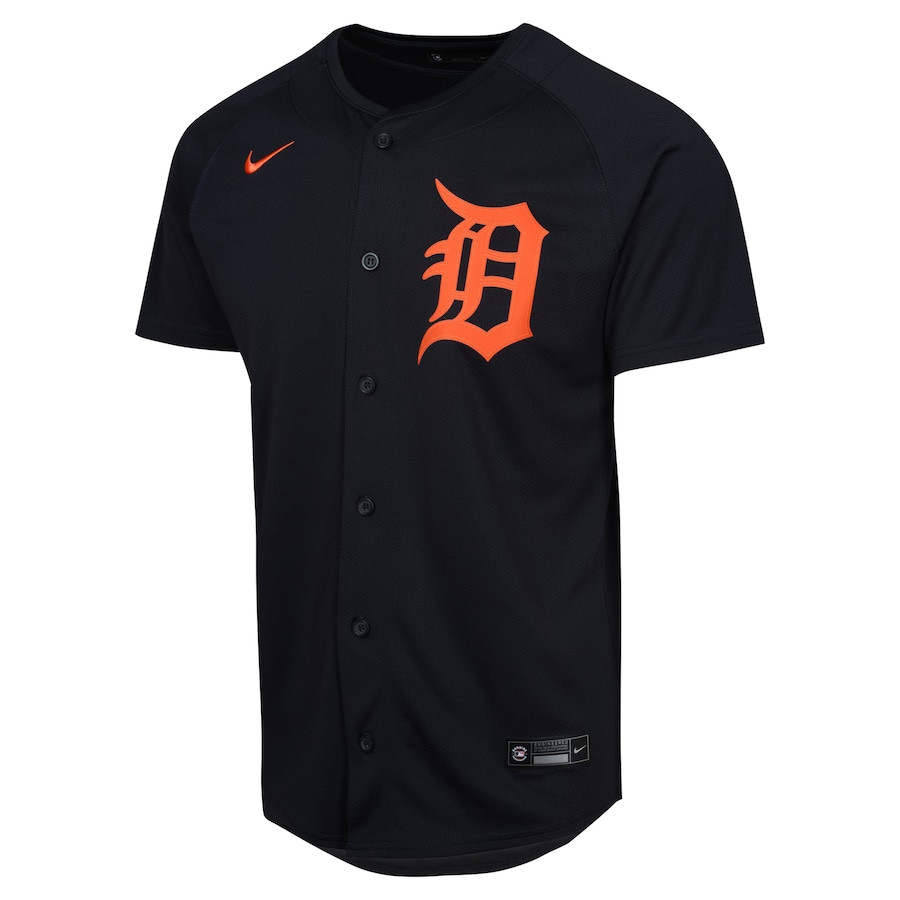 Detroit Tigers Alternate Limited Navy MLB Jersey Youth