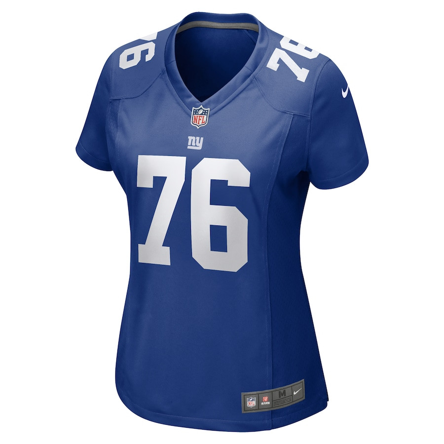 Jon Runyan 76 New York Giants Game Royal NFL Jersey Women's