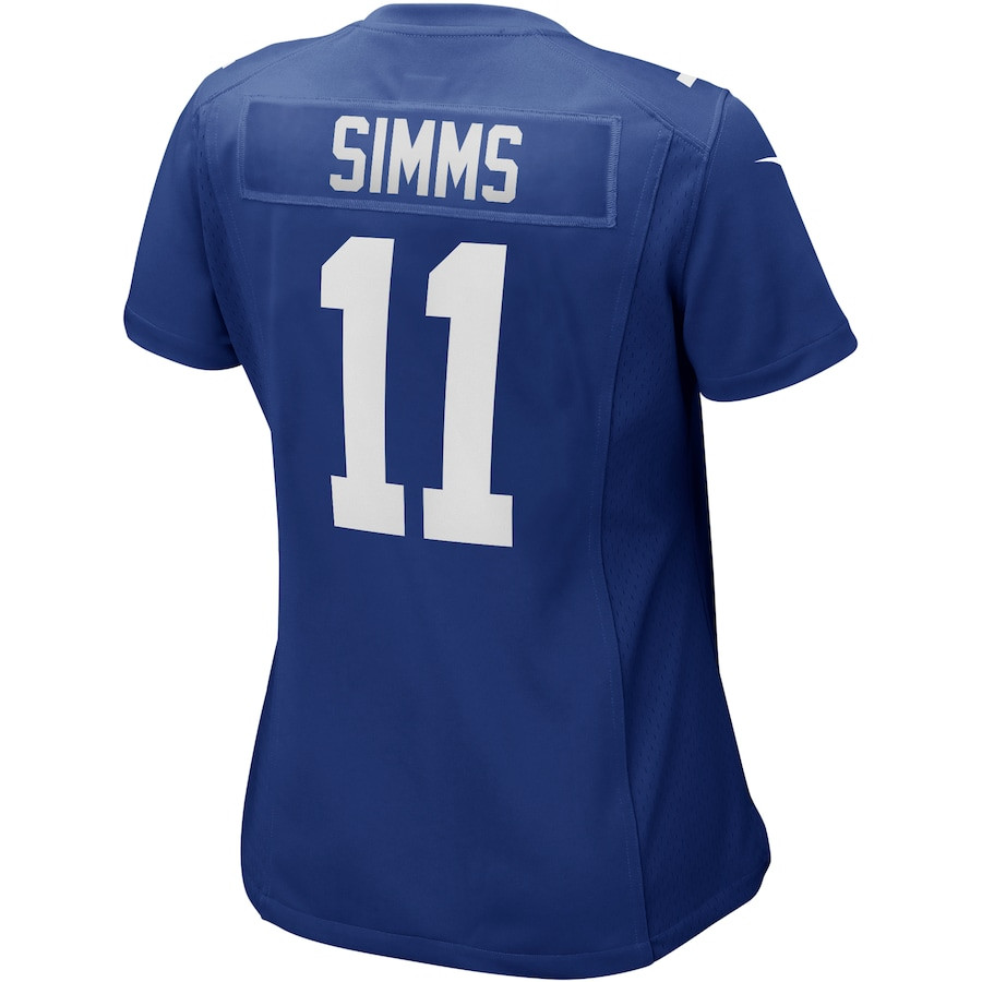 Phil Simms 11 New York Giants Game Retired Royal NFL Jersey Women's